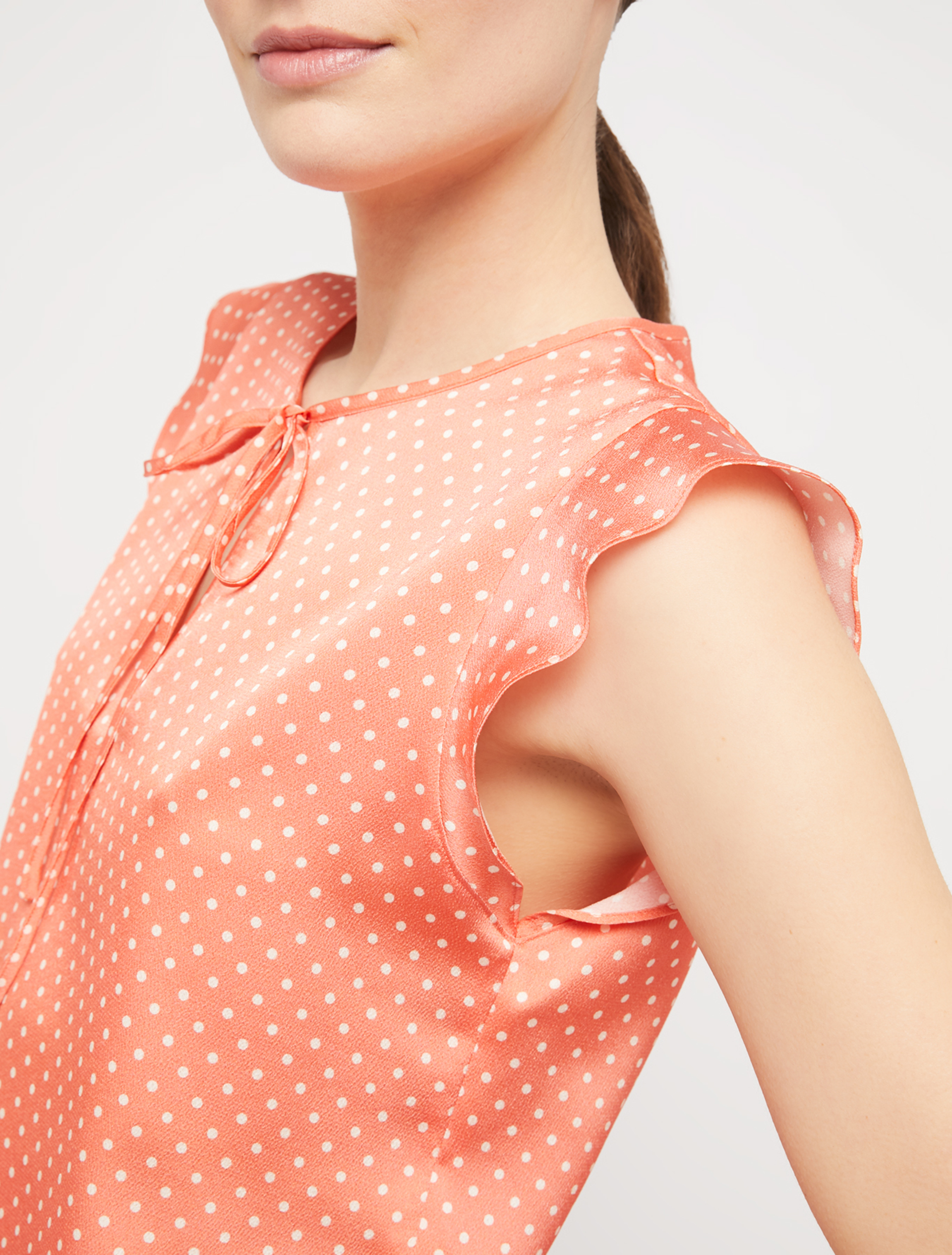 Patterned satin top, coral pattern - Pennyblack Patterned satin top - coral pattern - pennyblack