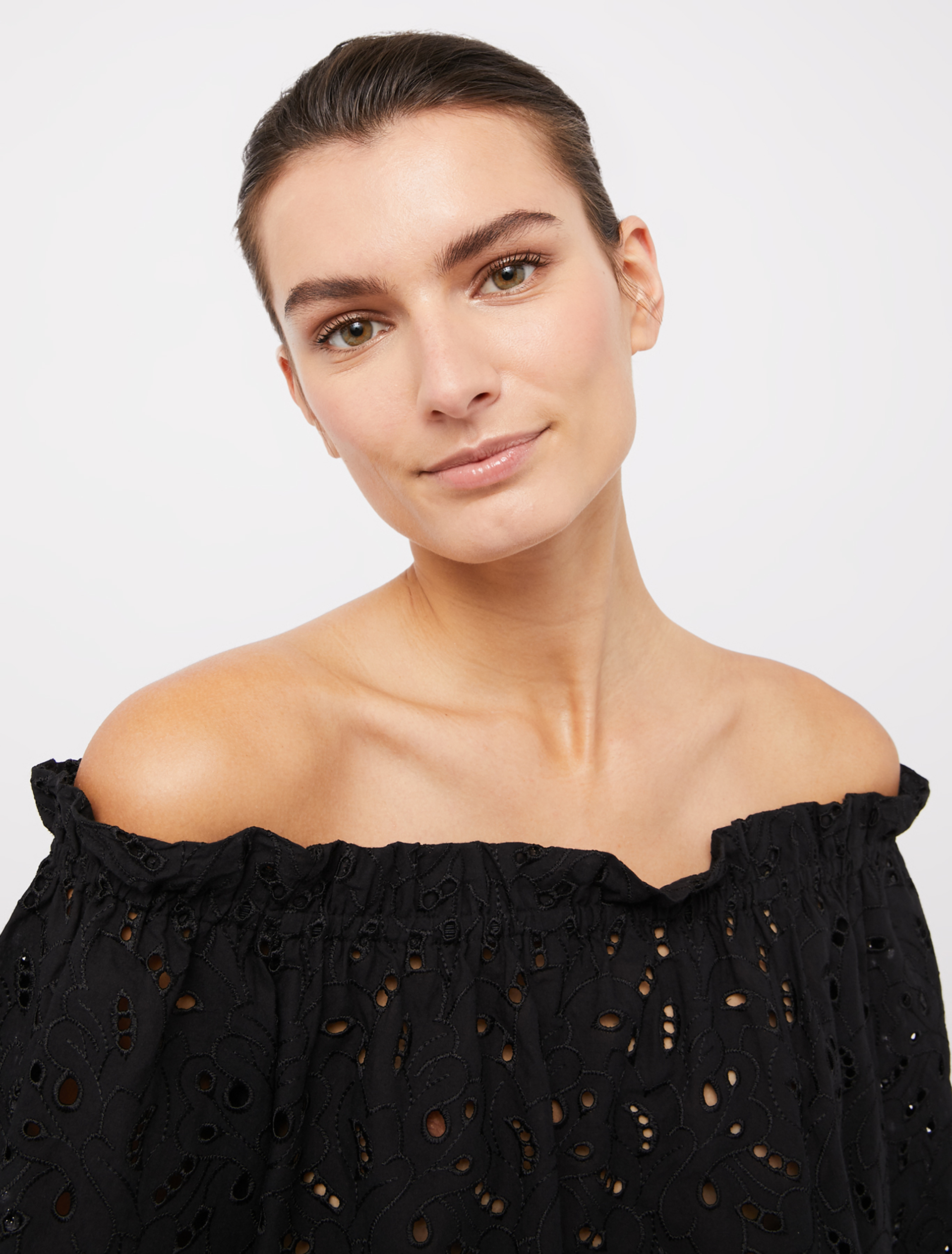 Broderie anglaise cotton blouse, black - Pennyblack Broderie anglaise cotton blouse - black - pennyblack