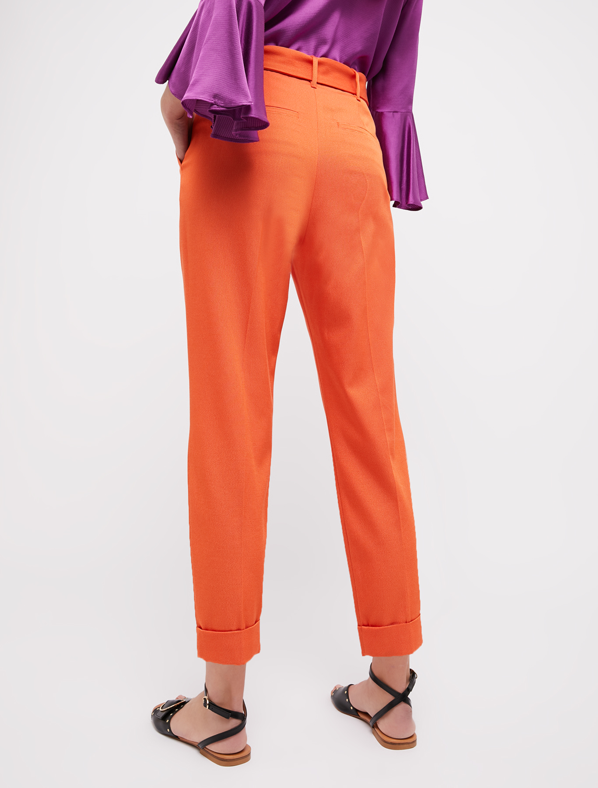 Faille carrot-fit trousers, orange - Pennyblack Faille carrot-fit trousers - orange - pennyblack