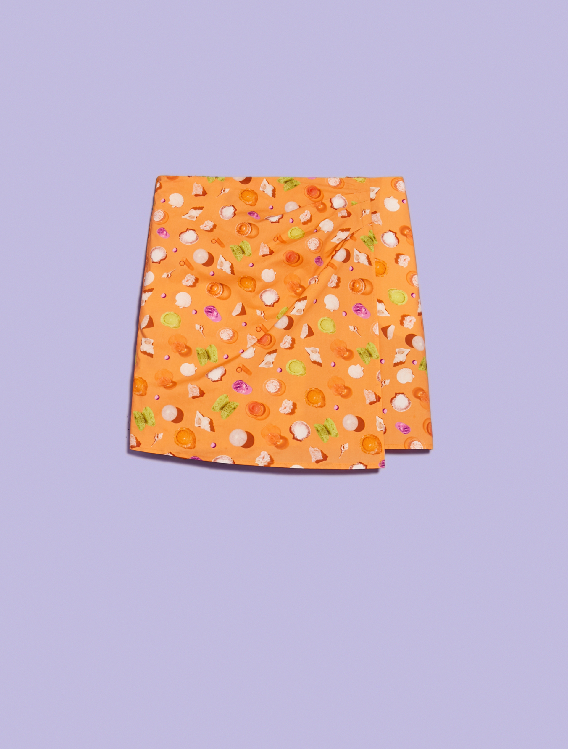 3D-print skort, orange pattern - Pennyblack 3D-print skort - orange pattern - pennyblack