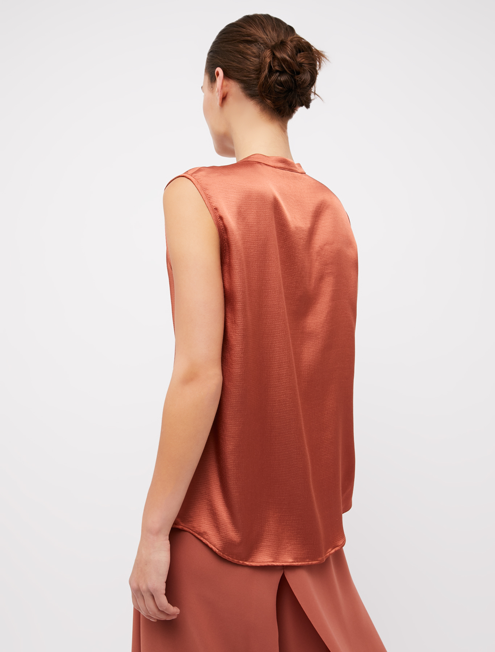Flowing satin top, bronze - Pennyblack Flowing satin top - bronze - pennyblack