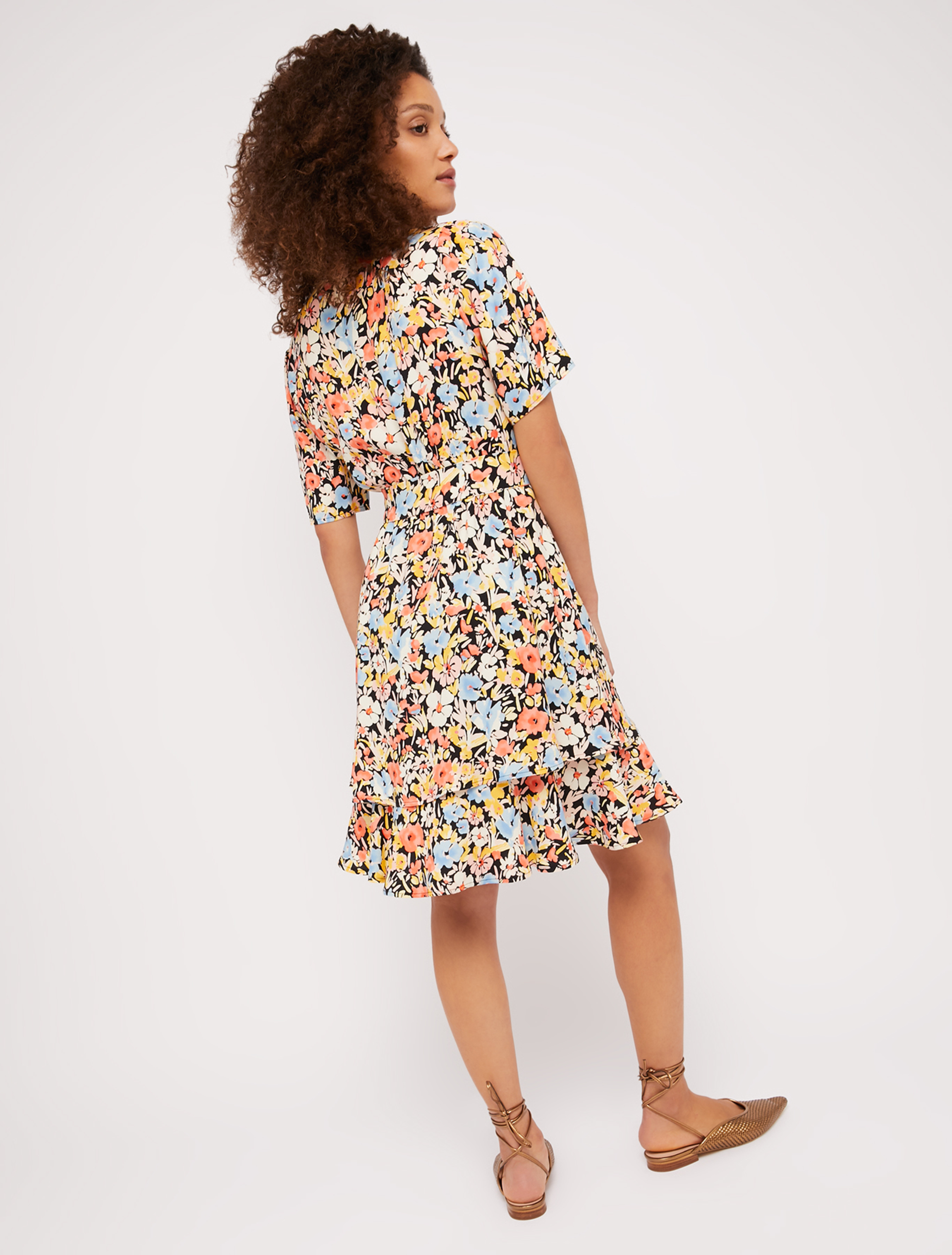Floral sablé dress, light blue pattern - Pennyblack Floral sablé dress - light blue pattern - pennyblack