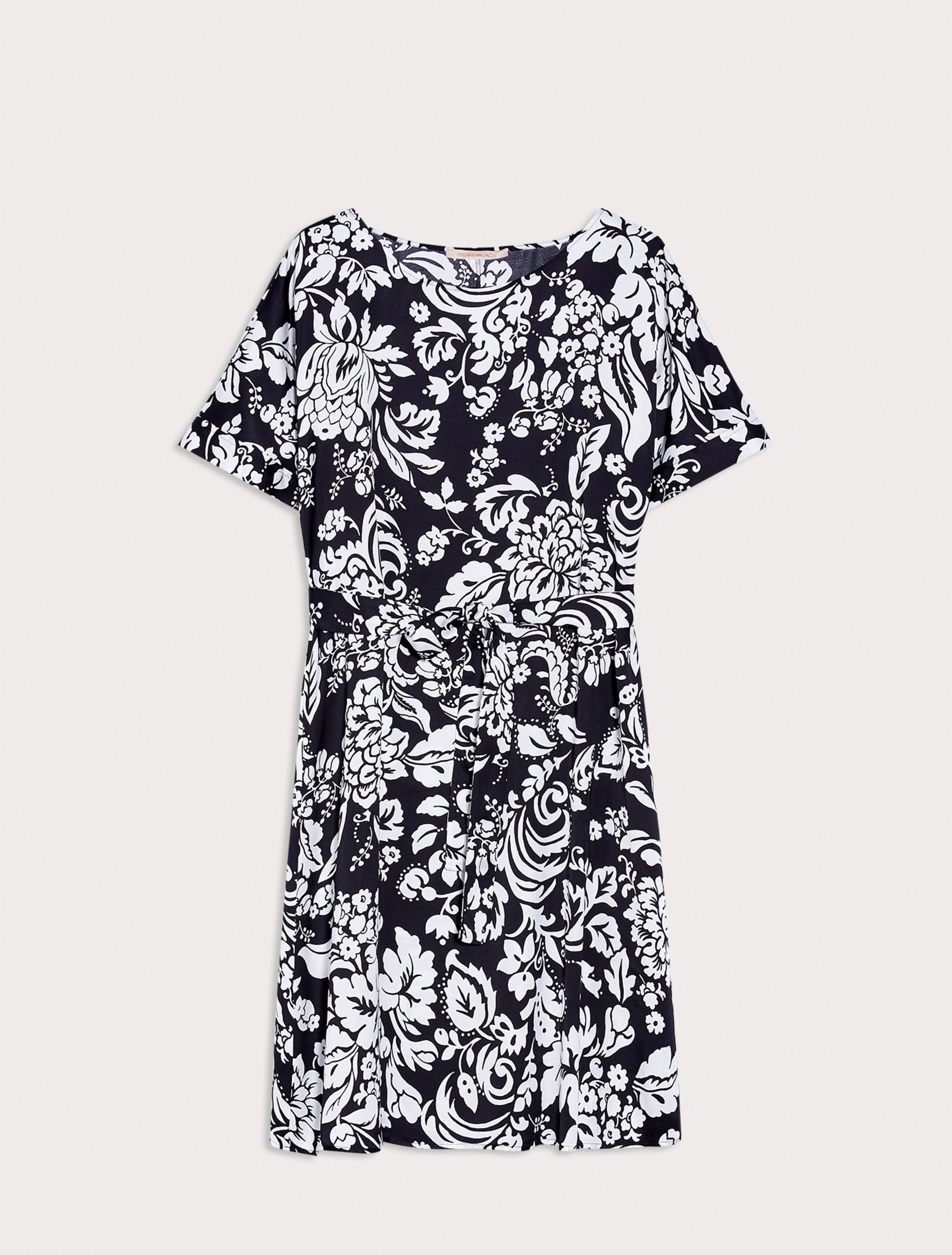 Floral satin dress, black pattern - Pennyblack Floral satin dress - black pattern - pennyblack