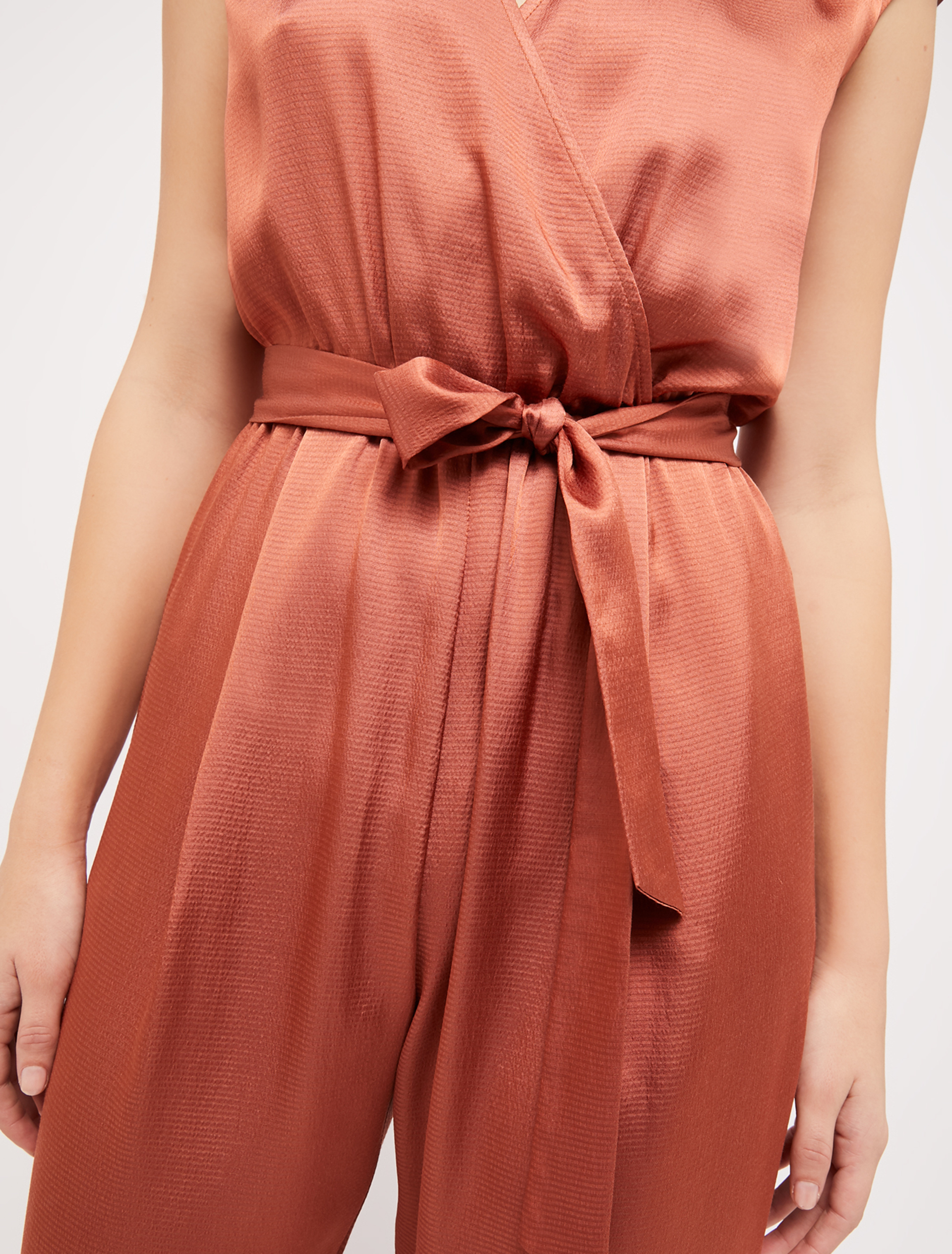 Fluid satin jumpsuit, bronze - Pennyblack Fluid satin jumpsuit - bronze - pennyblack