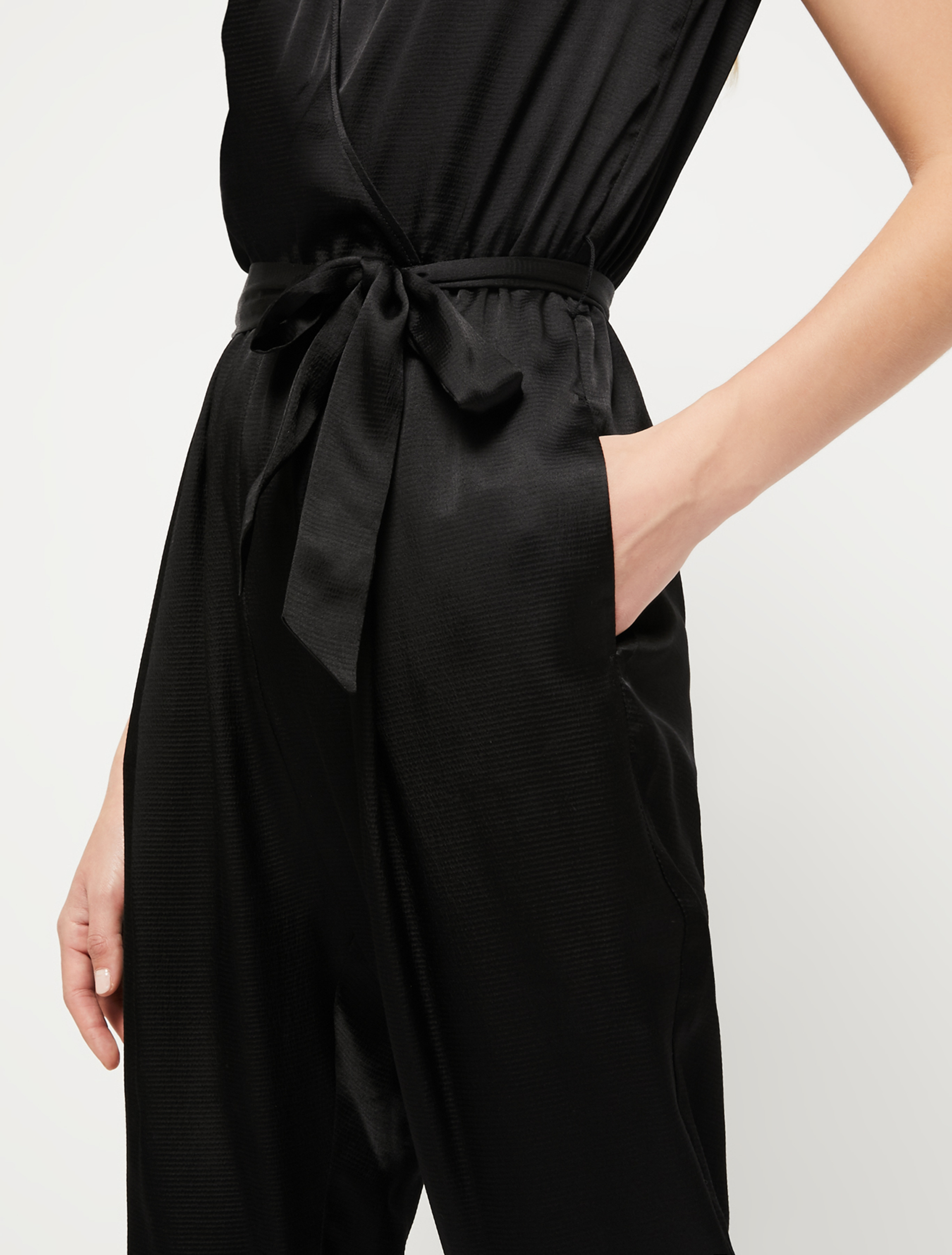 Fluid satin jumpsuit, black - Pennyblack Fluid satin jumpsuit - black - pennyblack
