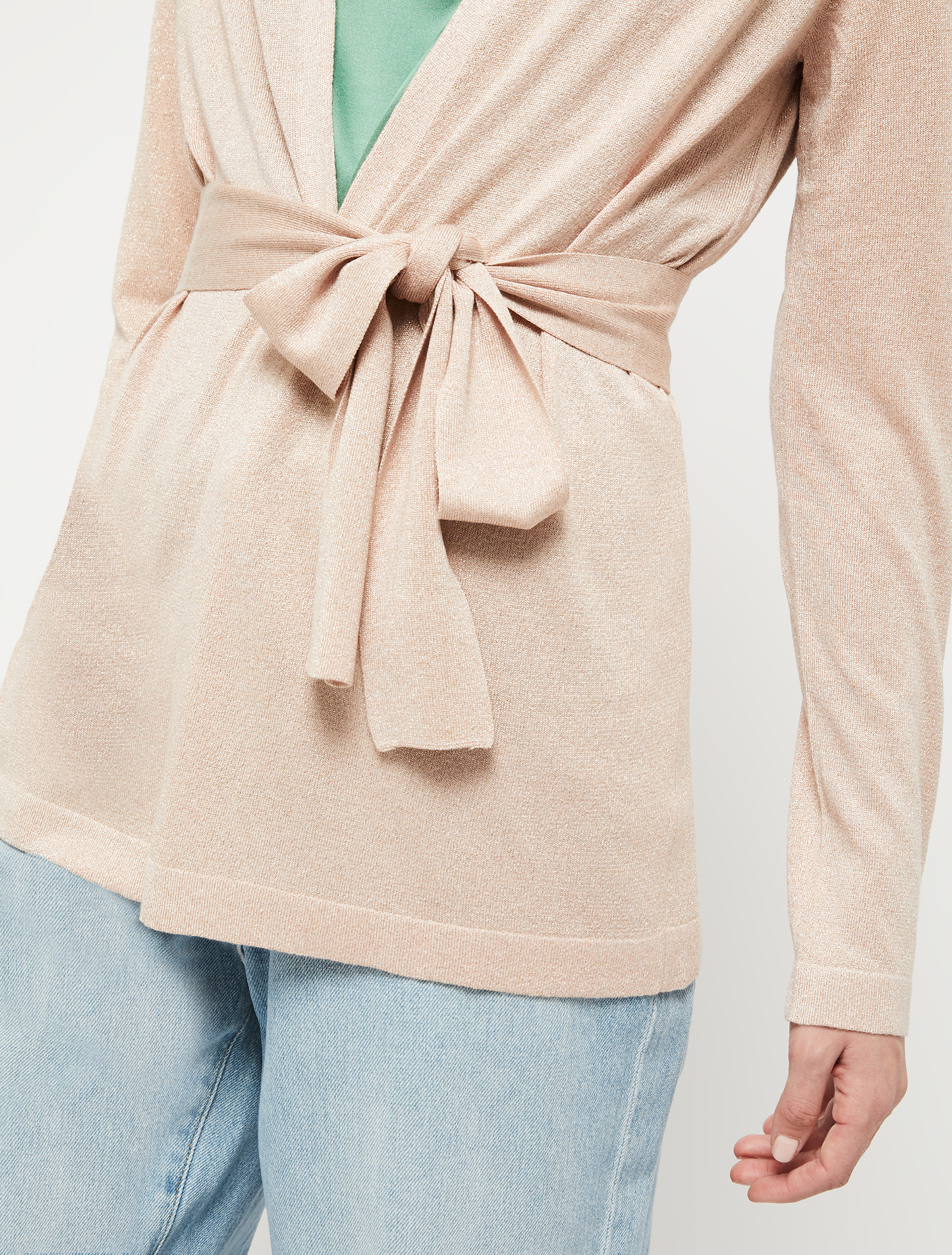 Lamé tricot cardigan, pink - Pennyblack Lamé tricot cardigan - pink - pennyblack