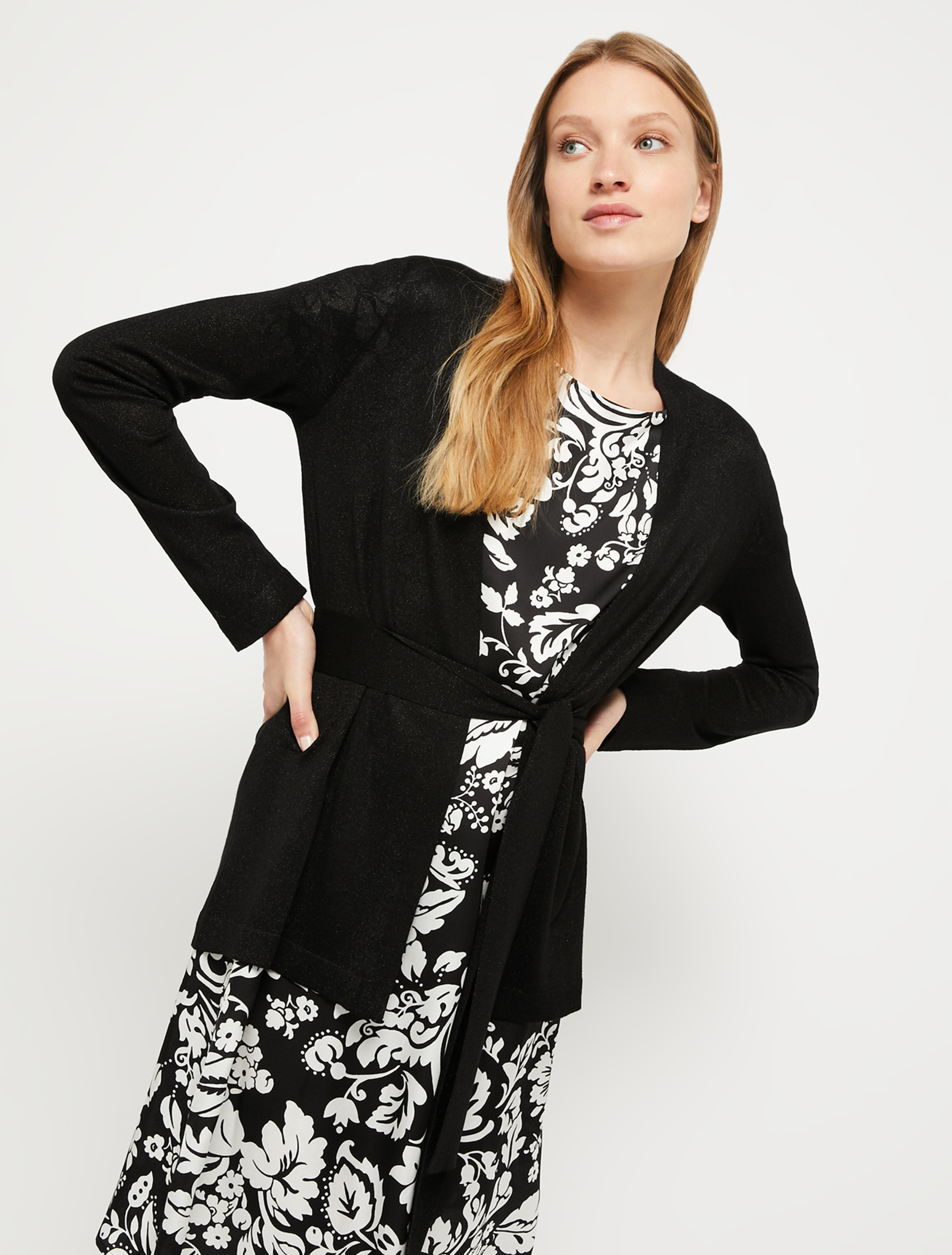 Lamé tricot cardigan, black - Pennyblack Lamé tricot cardigan - black - pennyblack