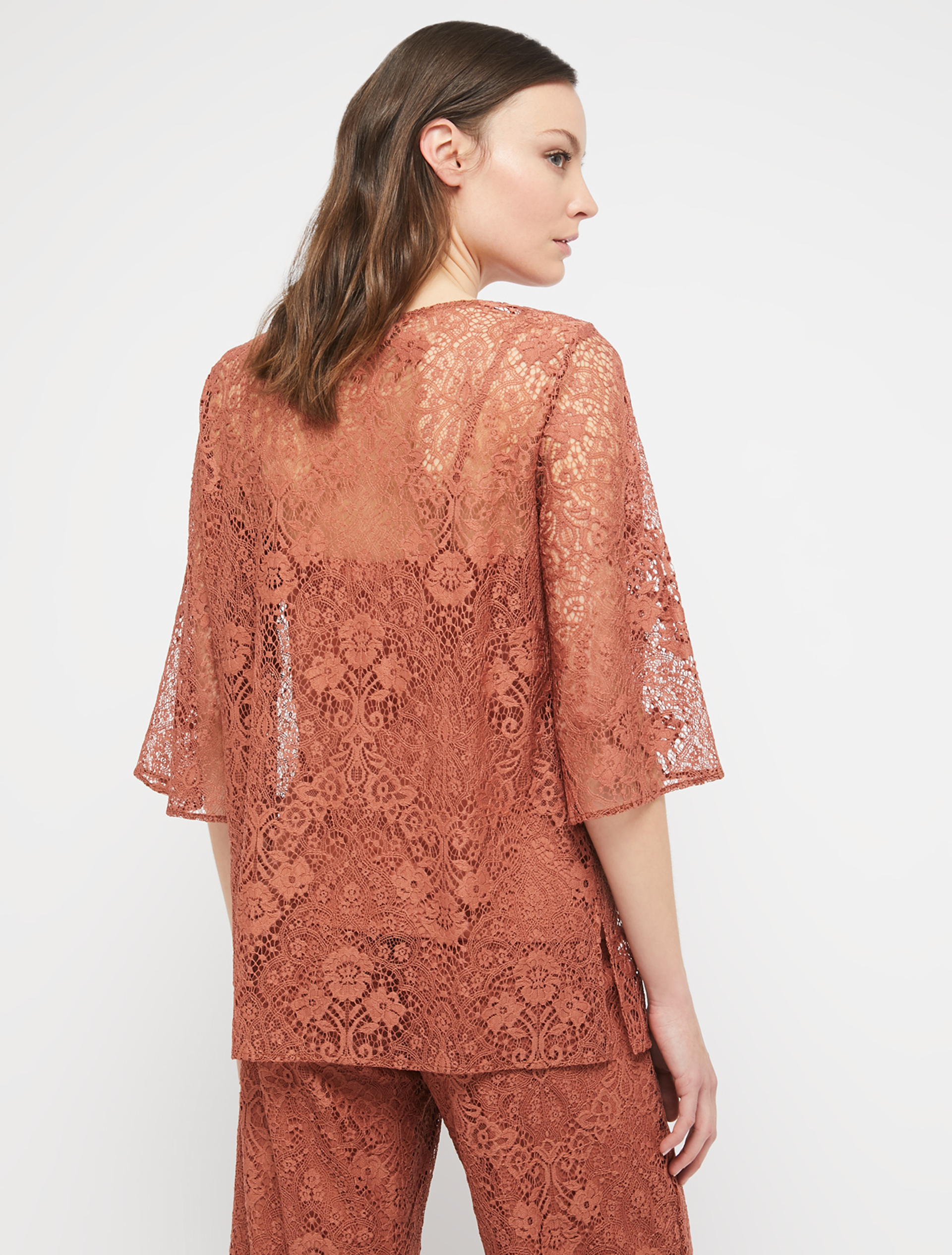 Jersey-lace blouse, bronze - Pennyblack Jersey-lace blouse - bronze - pennyblack
