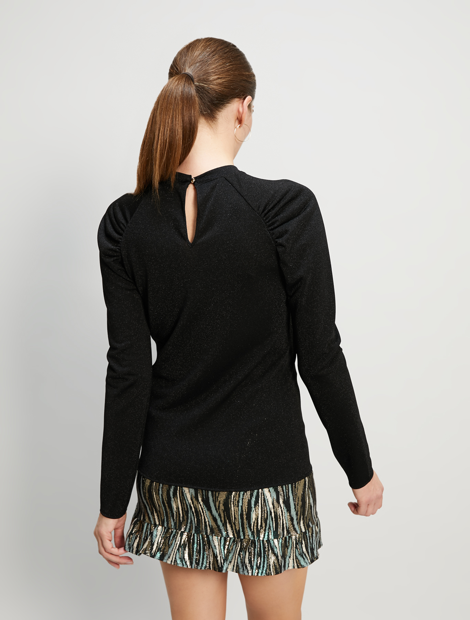 Lamé jersey T-shirt, black - Pennyblack Lamé jersey T-shirt - black - pennyblack