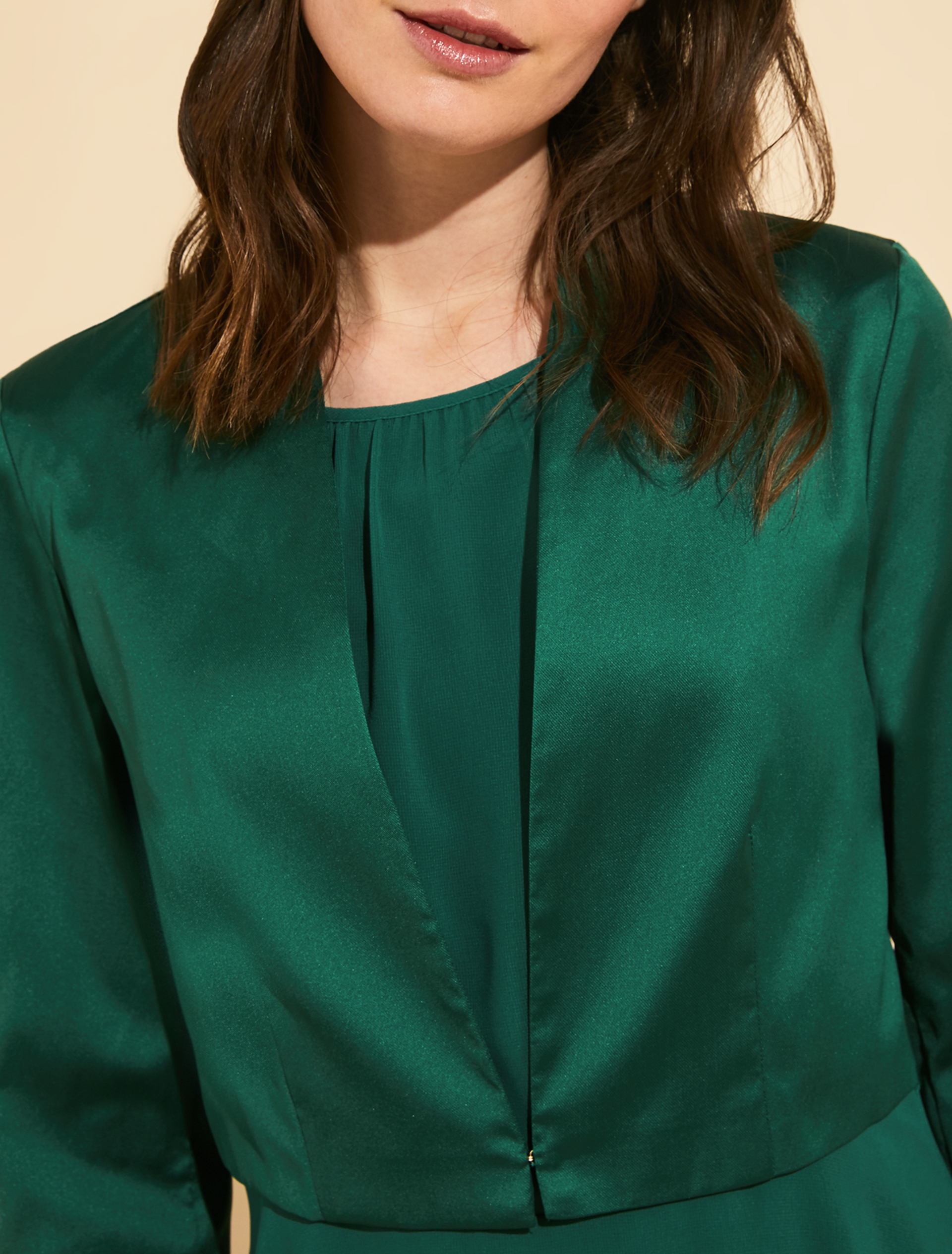 Taffeta bolero jacket, emerald green - Pennyblack Taffeta bolero jacket - emerald green - pennyblack