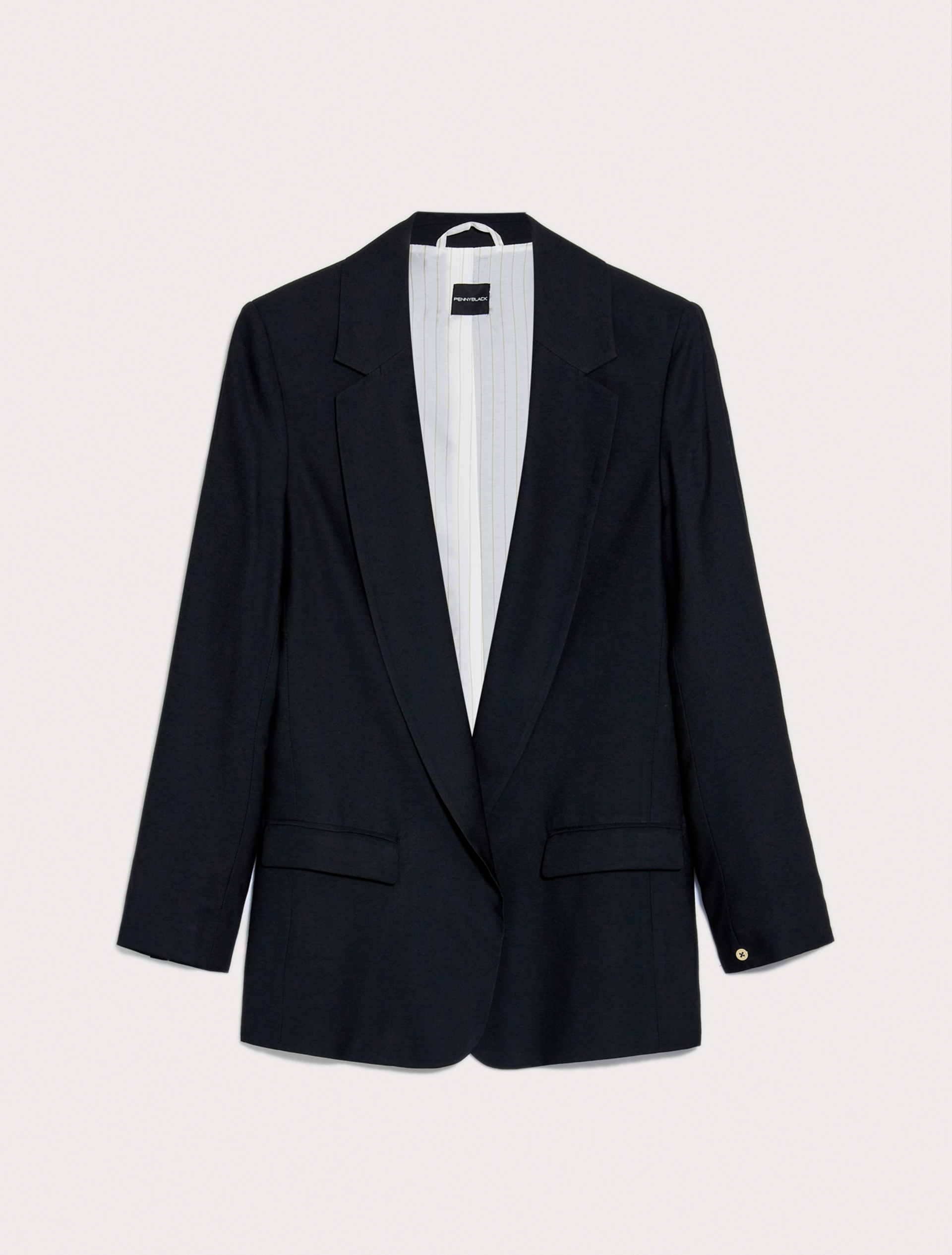 Relaxed-fit twill blazer, black - Pennyblack Relaxed-fit twill blazer - black - pennyblack