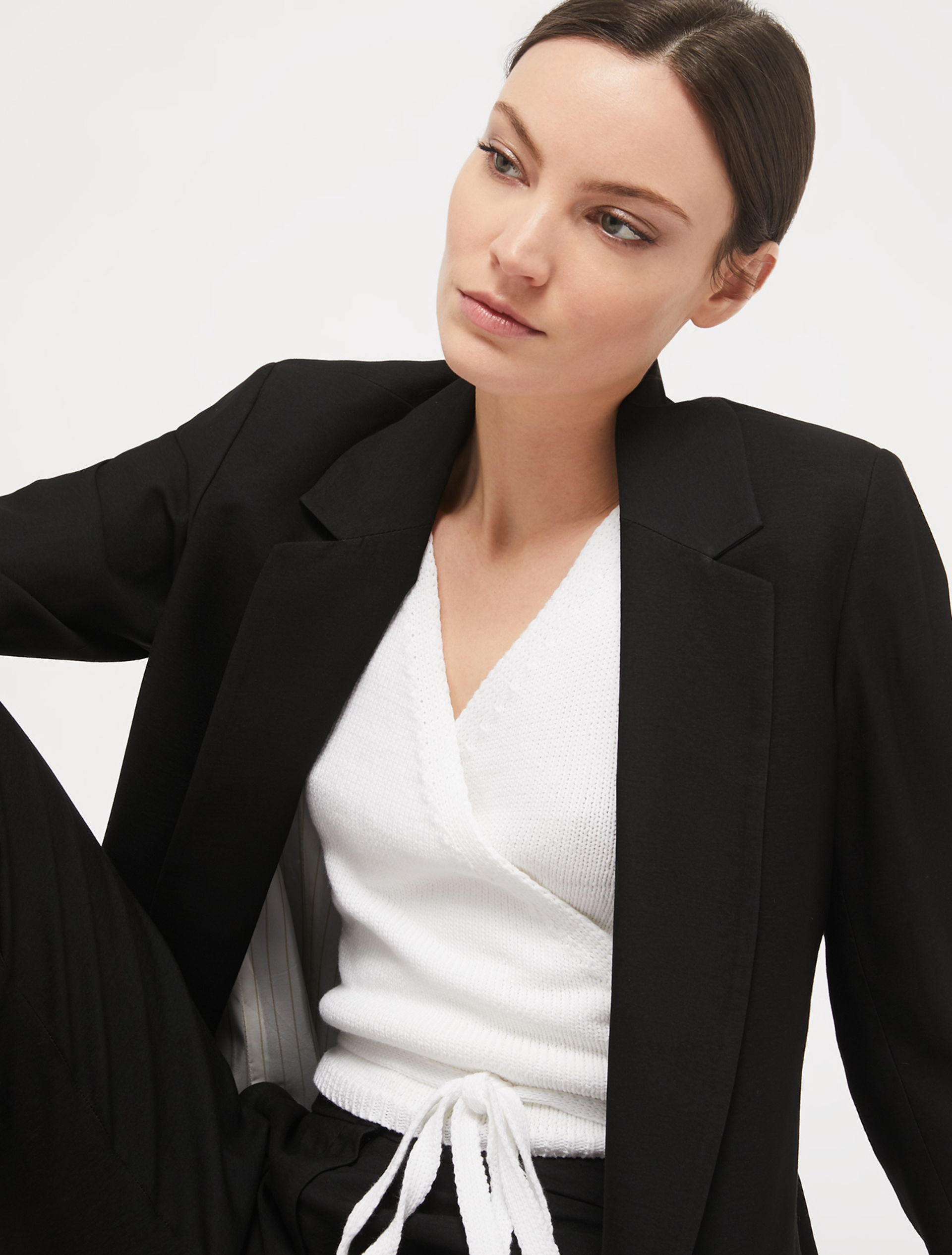 Relaxed-fit twill blazer, black - Pennyblack Relaxed-fit twill blazer - black - pennyblack