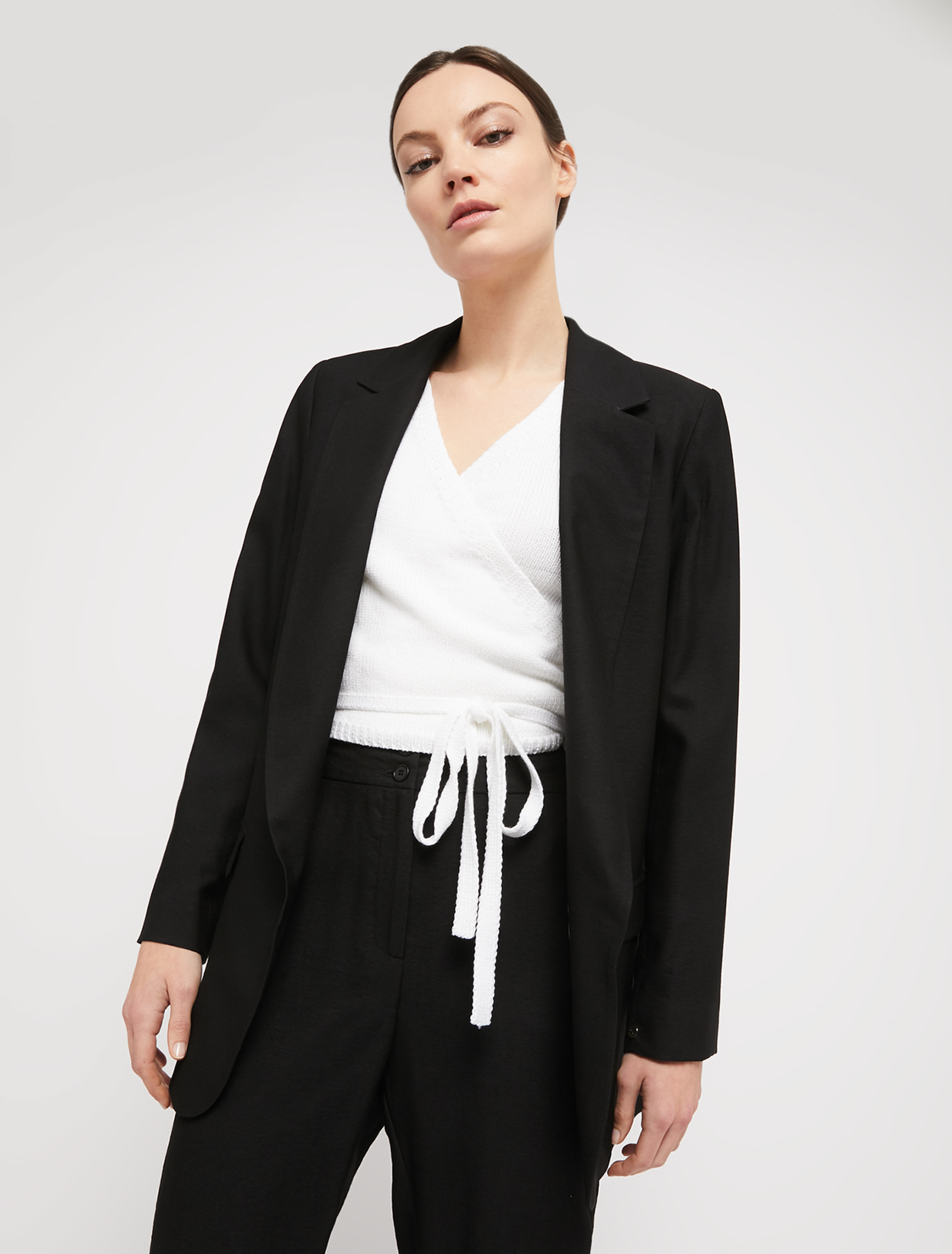 Relaxed-fit twill blazer, black - Pennyblack Relaxed-fit twill blazer - black - pennyblack