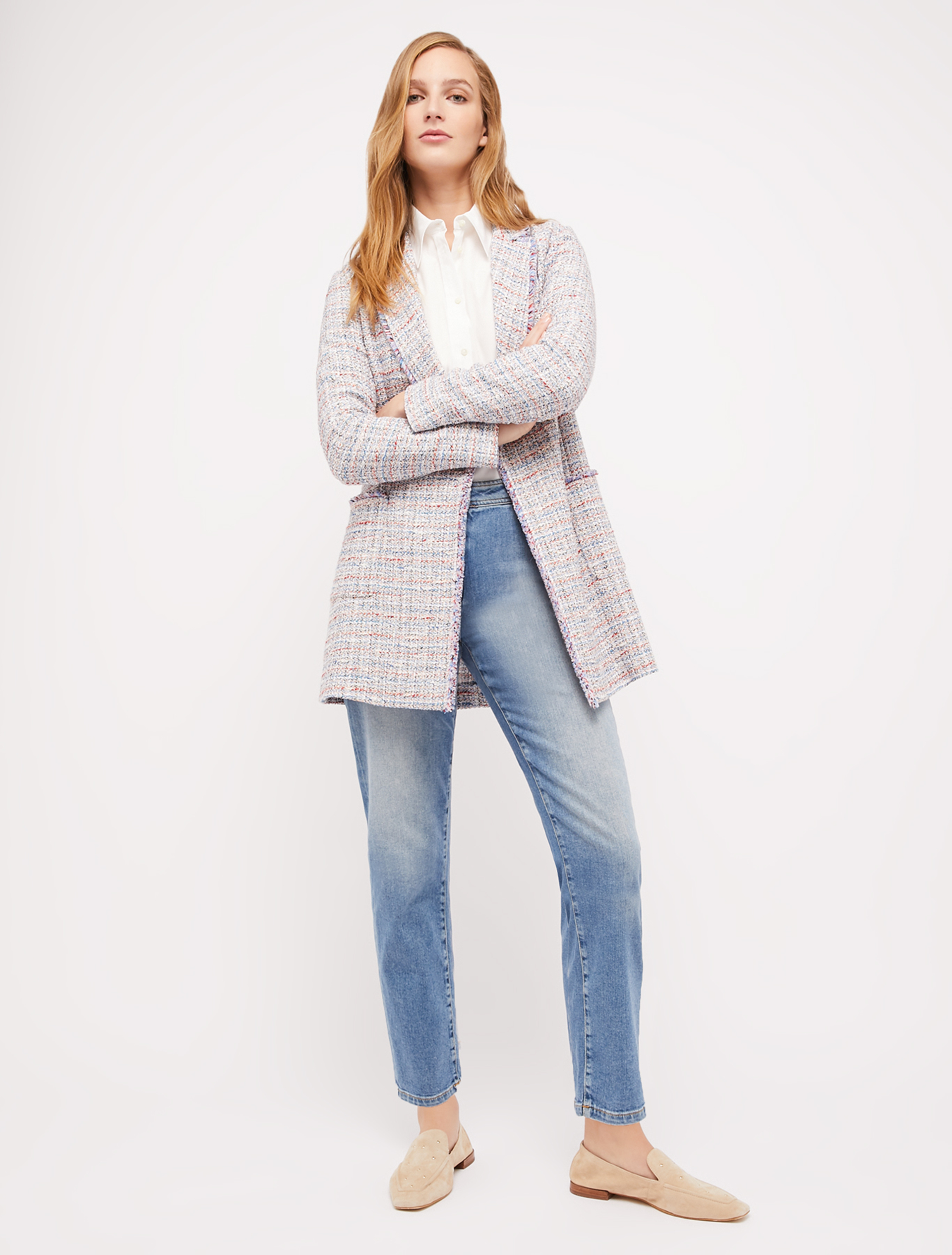 Cotton poplin shirt, white - Pennyblack Cotton poplin shirt - white - pennyblack