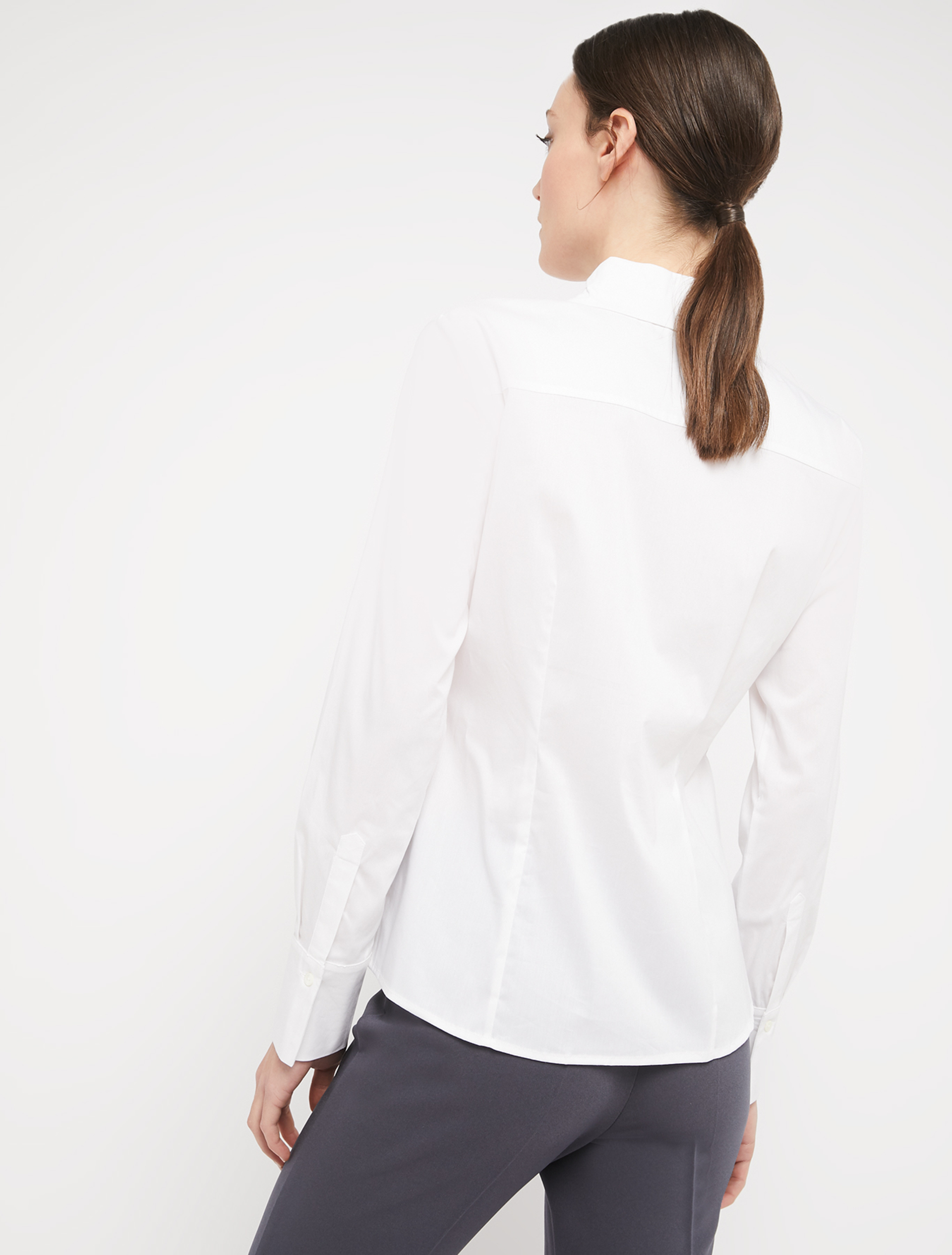 Slim poplin shirt, white - Pennyblack Slim poplin shirt - white - pennyblack
