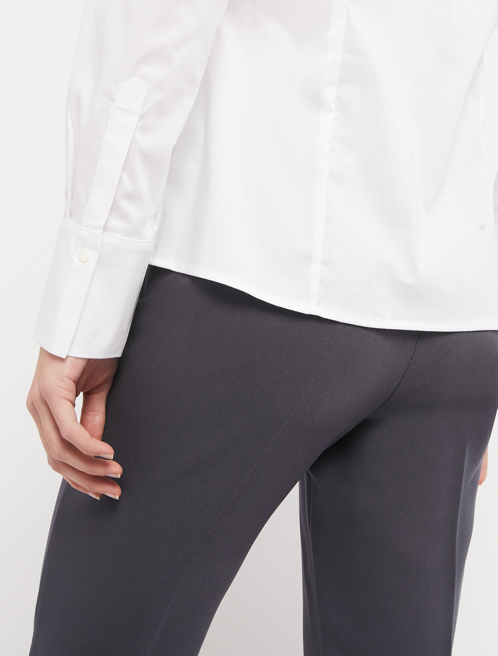 Slim poplin shirt, white - Pennyblack Slim poplin shirt - white - pennyblack