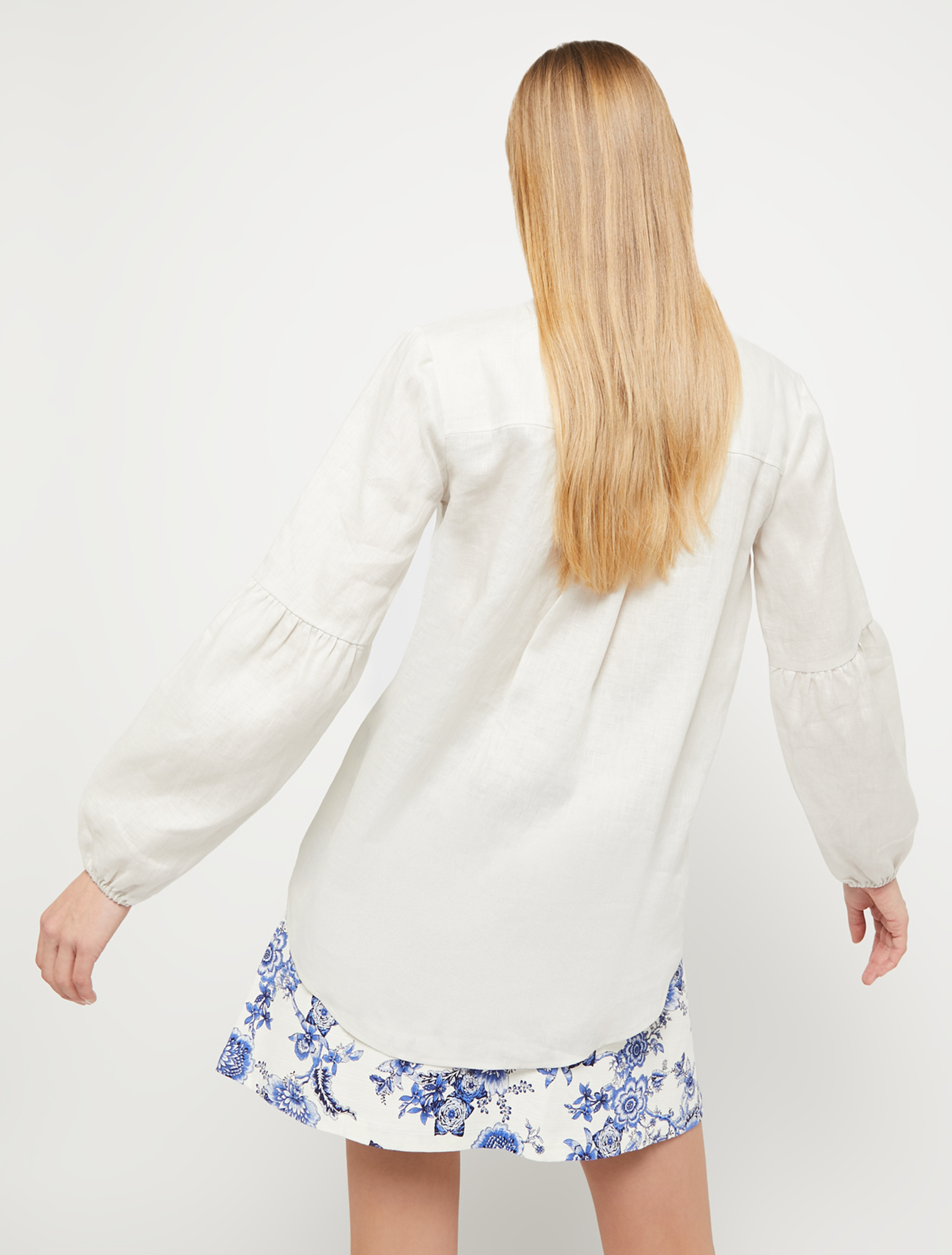 Pure linen blouse, beige - Pennyblack Pure linen blouse - beige - pennyblack