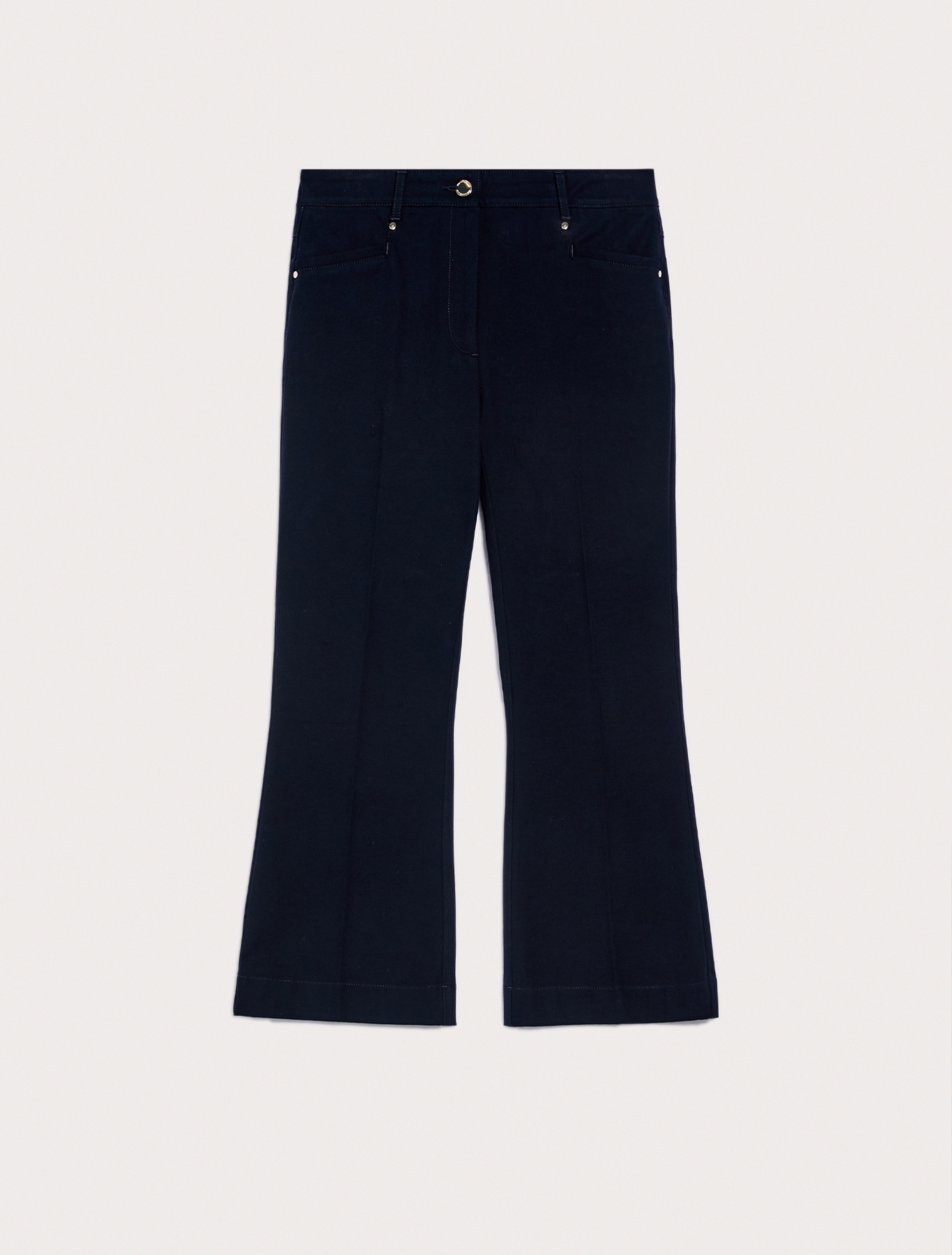 Cotton kick-flare trousers, midnight blue - Pennyblack Cotton kick-flare trousers - midnight blue - pennyblack