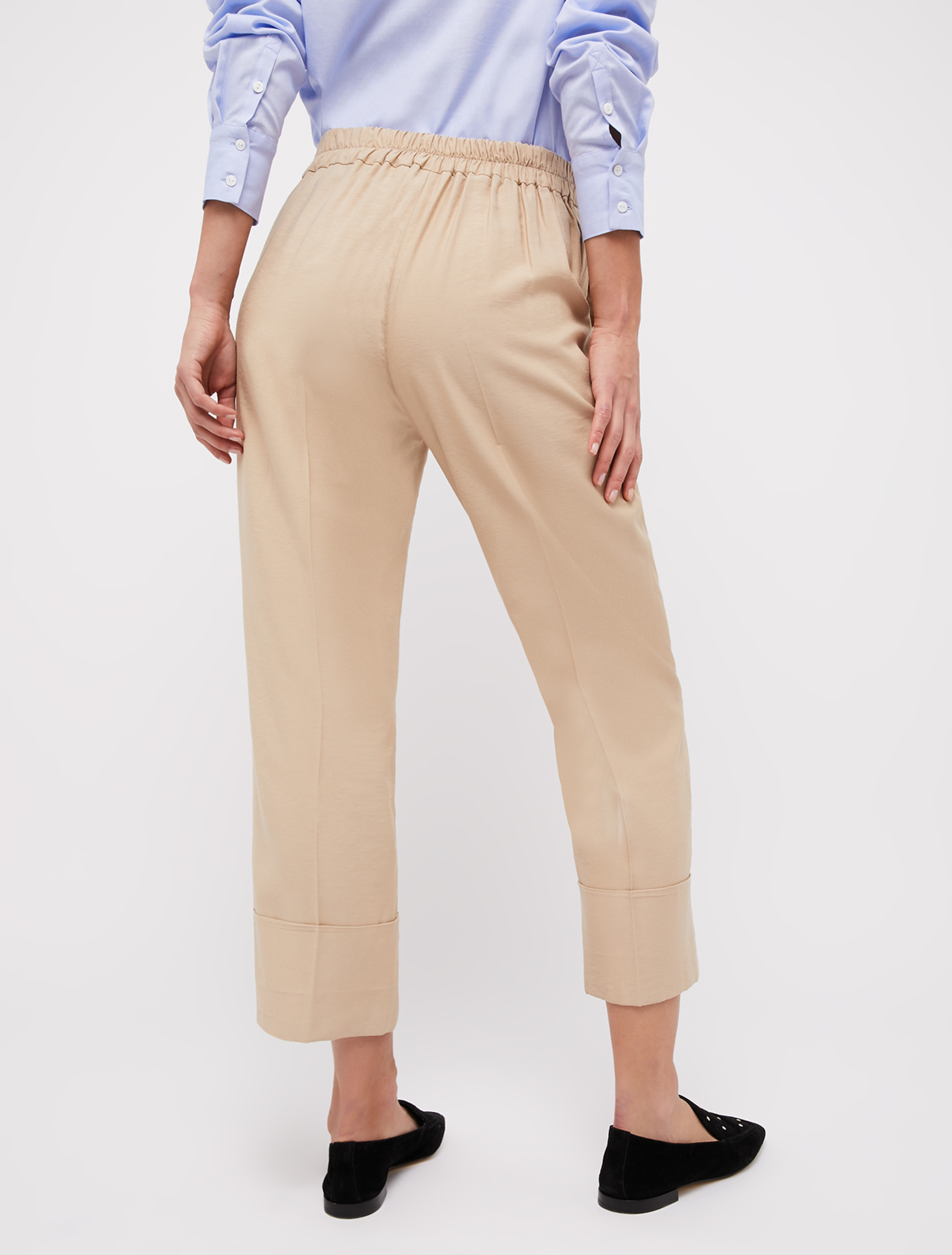 Relaxed-fit twill trousers, beige - Pennyblack Relaxed-fit twill trousers - beige - pennyblack