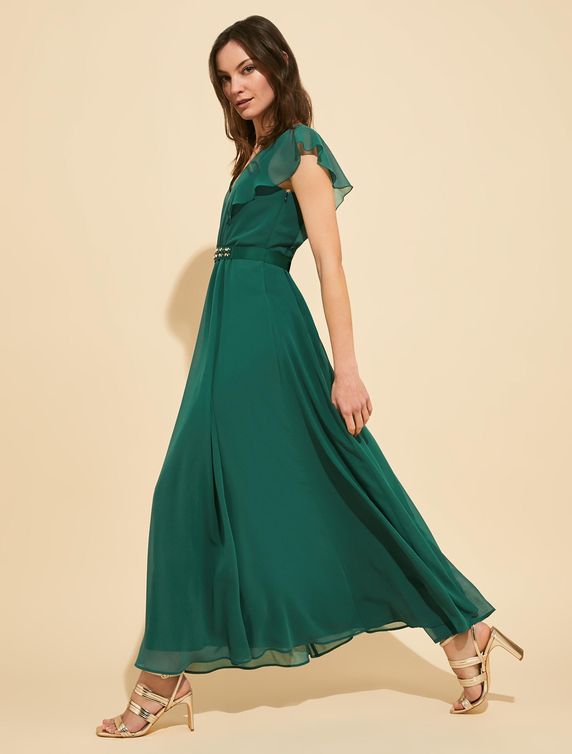 Georgette maxi dress, emerald green - Pennyblack Georgette maxi dress - emerald green - pennyblack