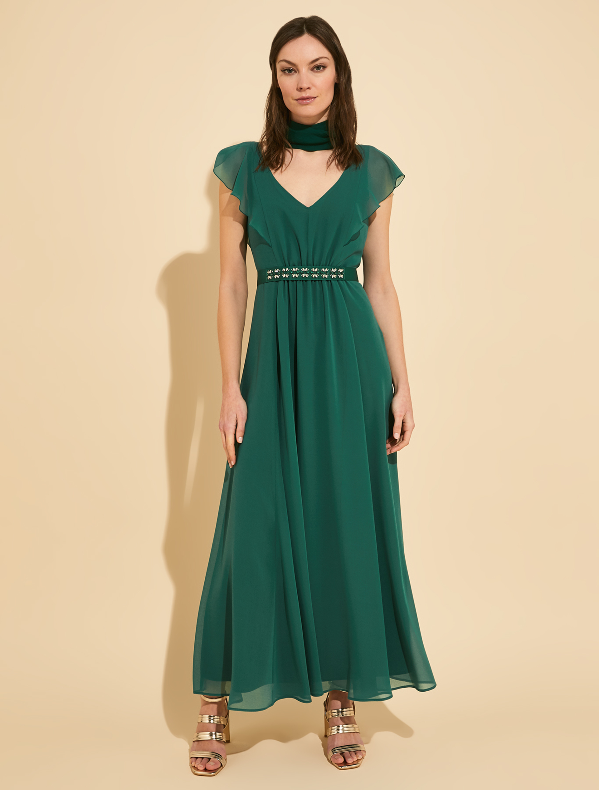 Georgette maxi dress, emerald green - Pennyblack Georgette maxi dress - emerald green - pennyblack