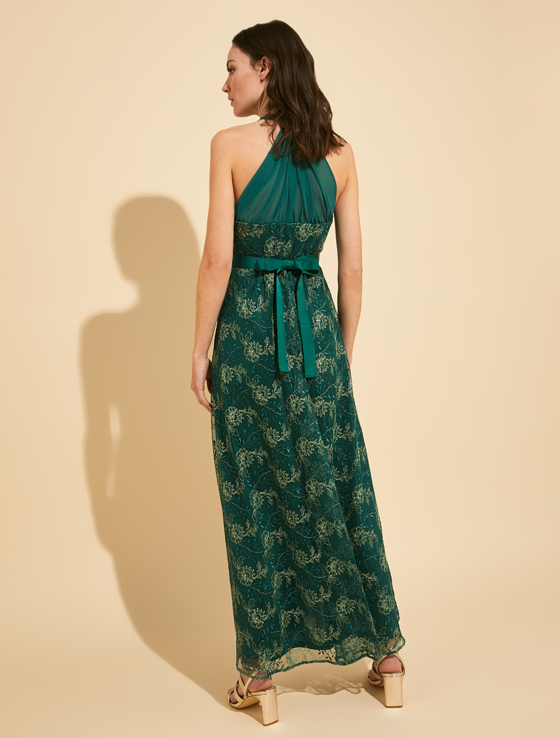 Embroidered tulle maxi dress, emerald green - Pennyblack Embroidered tulle maxi dress - emerald green - pennyblack