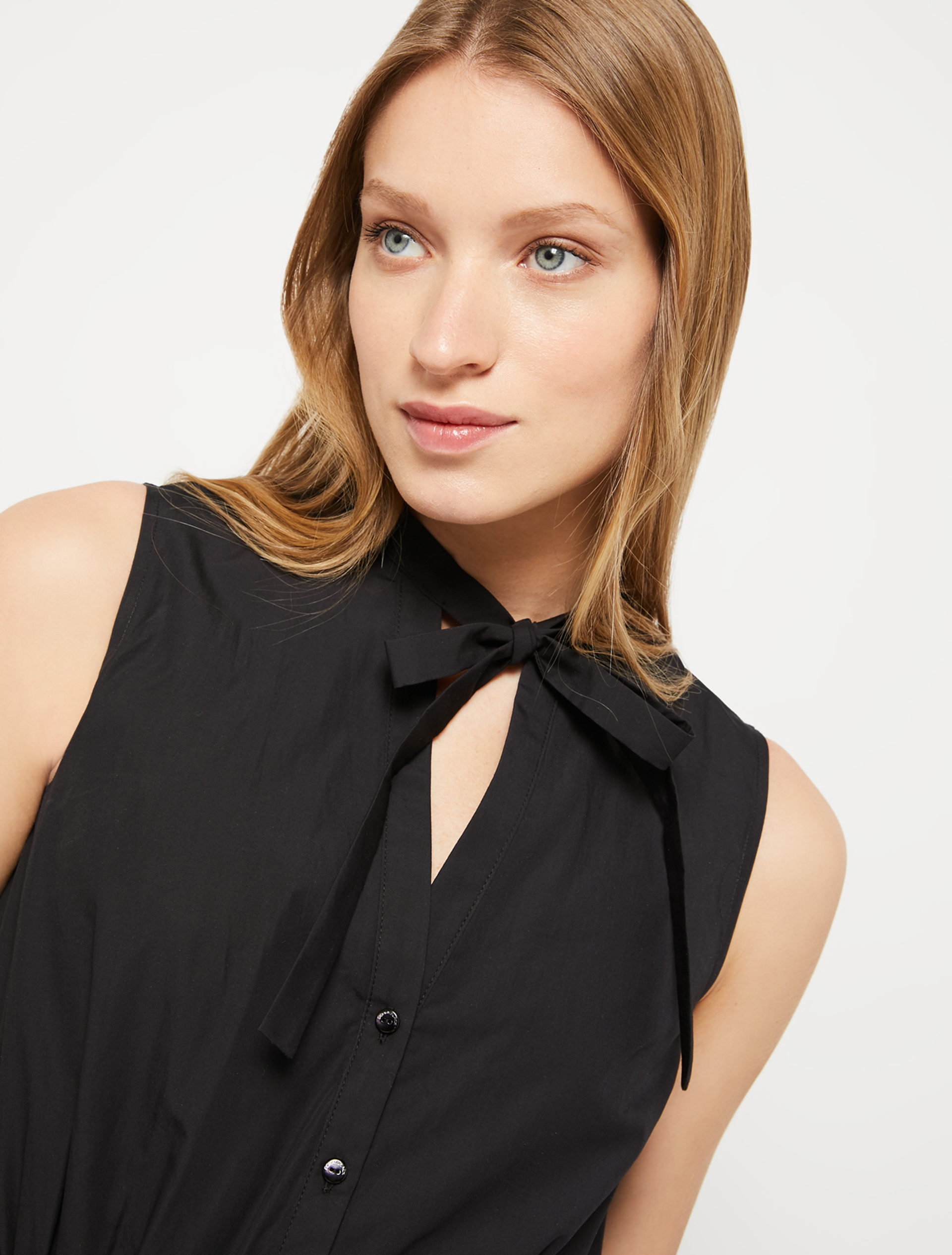 Cotton poplin long dress, black - Pennyblack Cotton poplin long dress - black - pennyblack