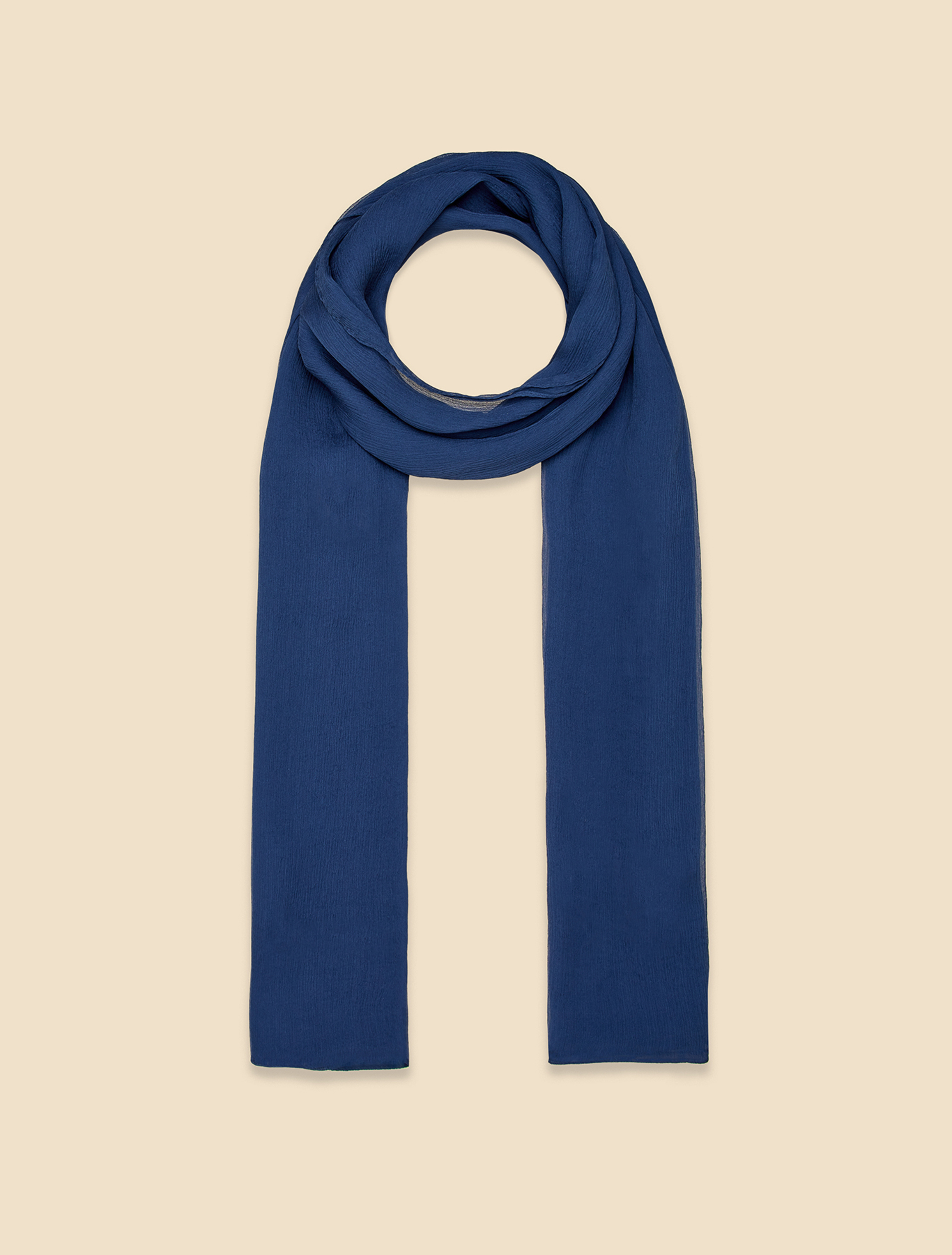Silk crepon stole, cornflower blue - Pennyblack Silk crepon stole - cornflower blue - pennyblack