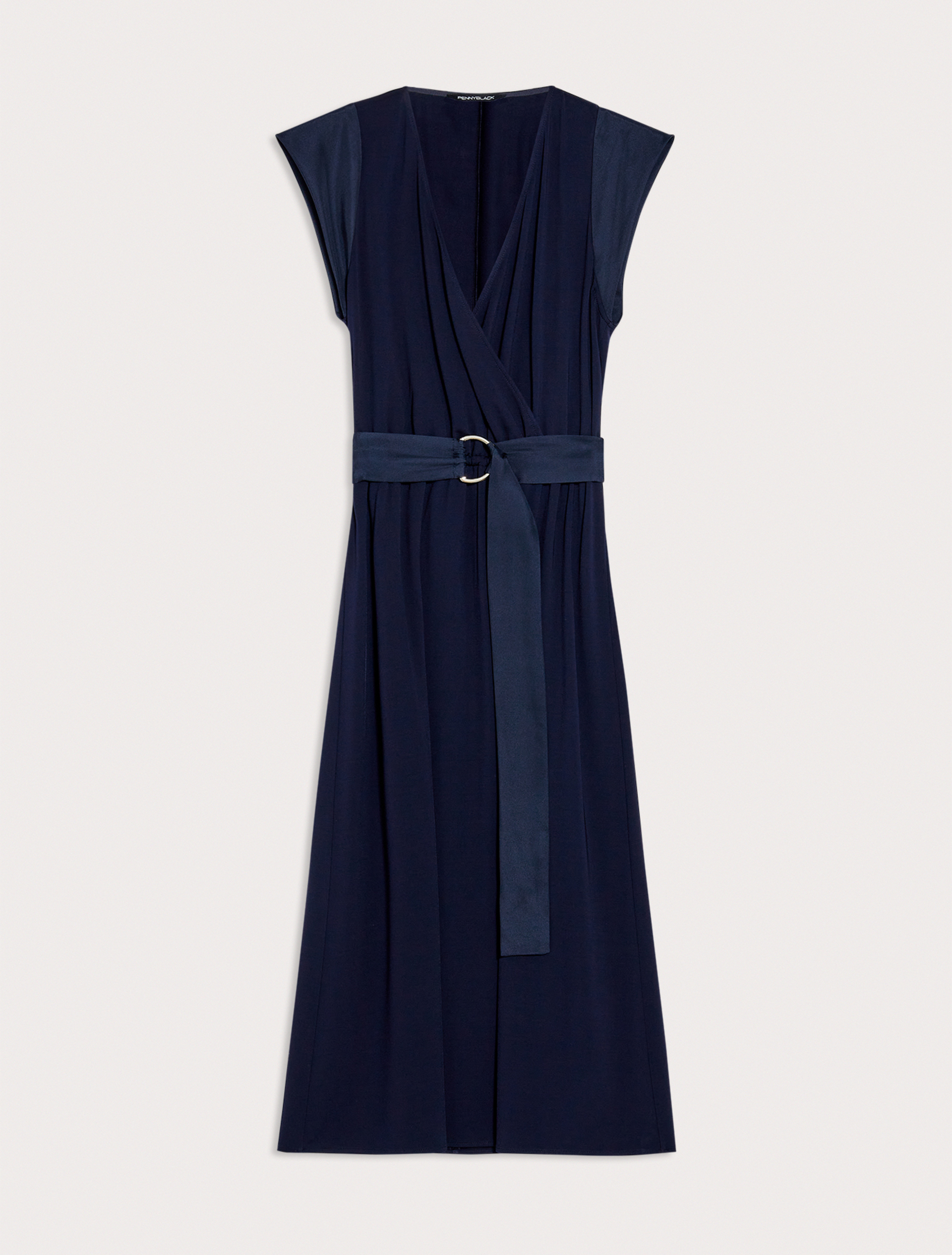Piqué jersey midi dress, midnight blue - Pennyblack Piqué jersey midi dress - midnight blue - pennyblack