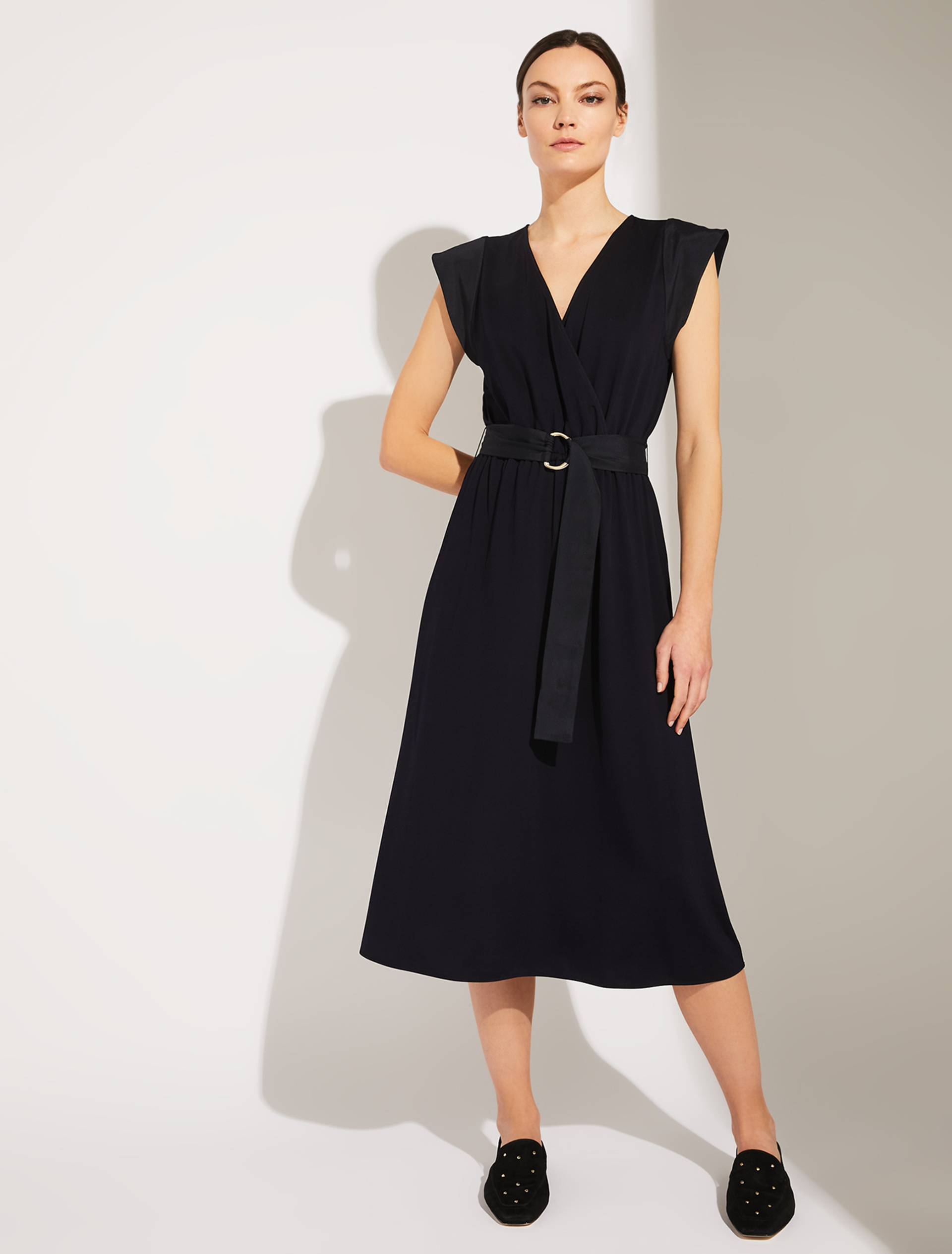 Piqué jersey midi dress, midnight blue - Pennyblack Piqué jersey midi dress - midnight blue - pennyblack