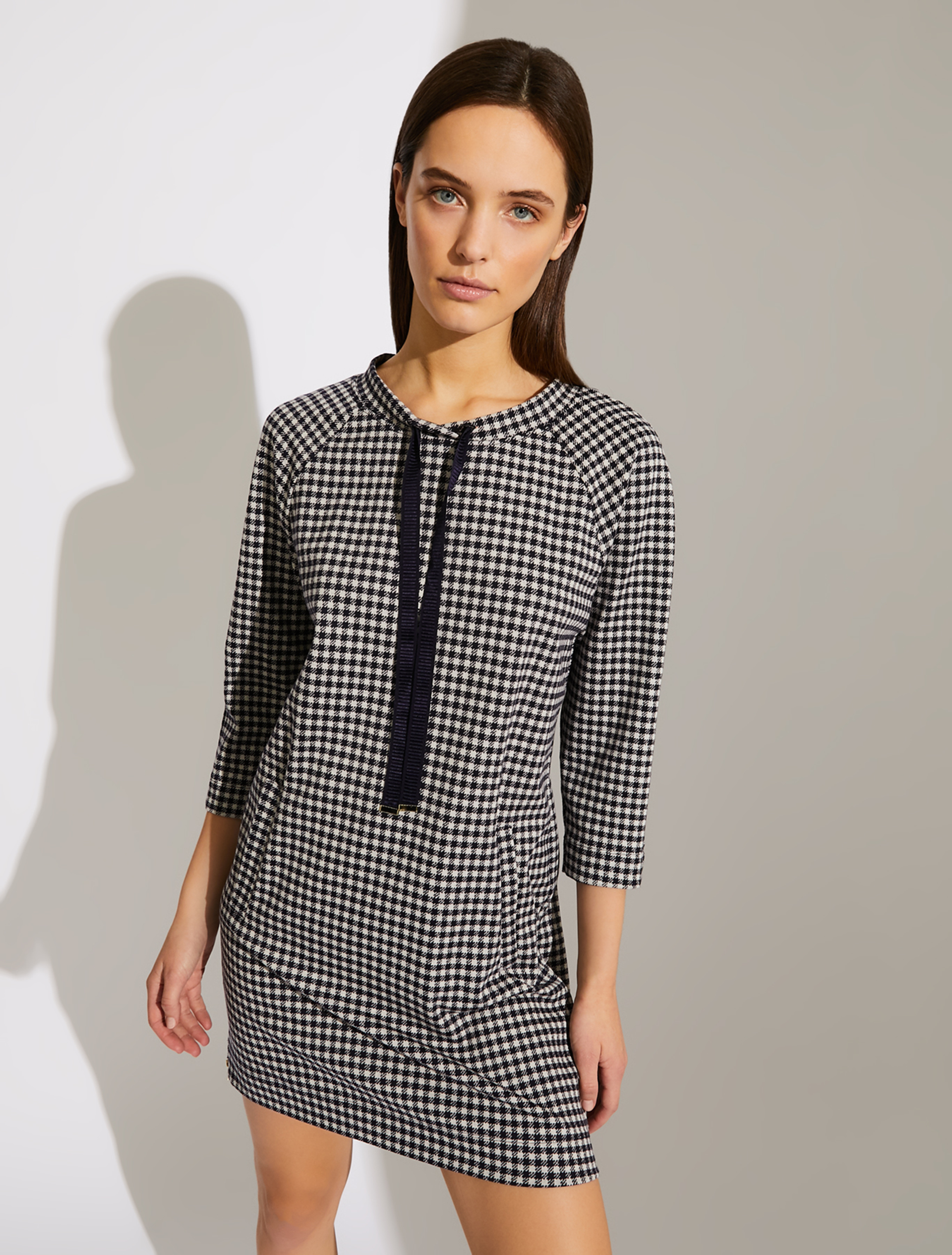 Gingham check tunic dress, navy blue pattern - Pennyblack Gingham check tunic dress - navy blue pattern - pennyblack