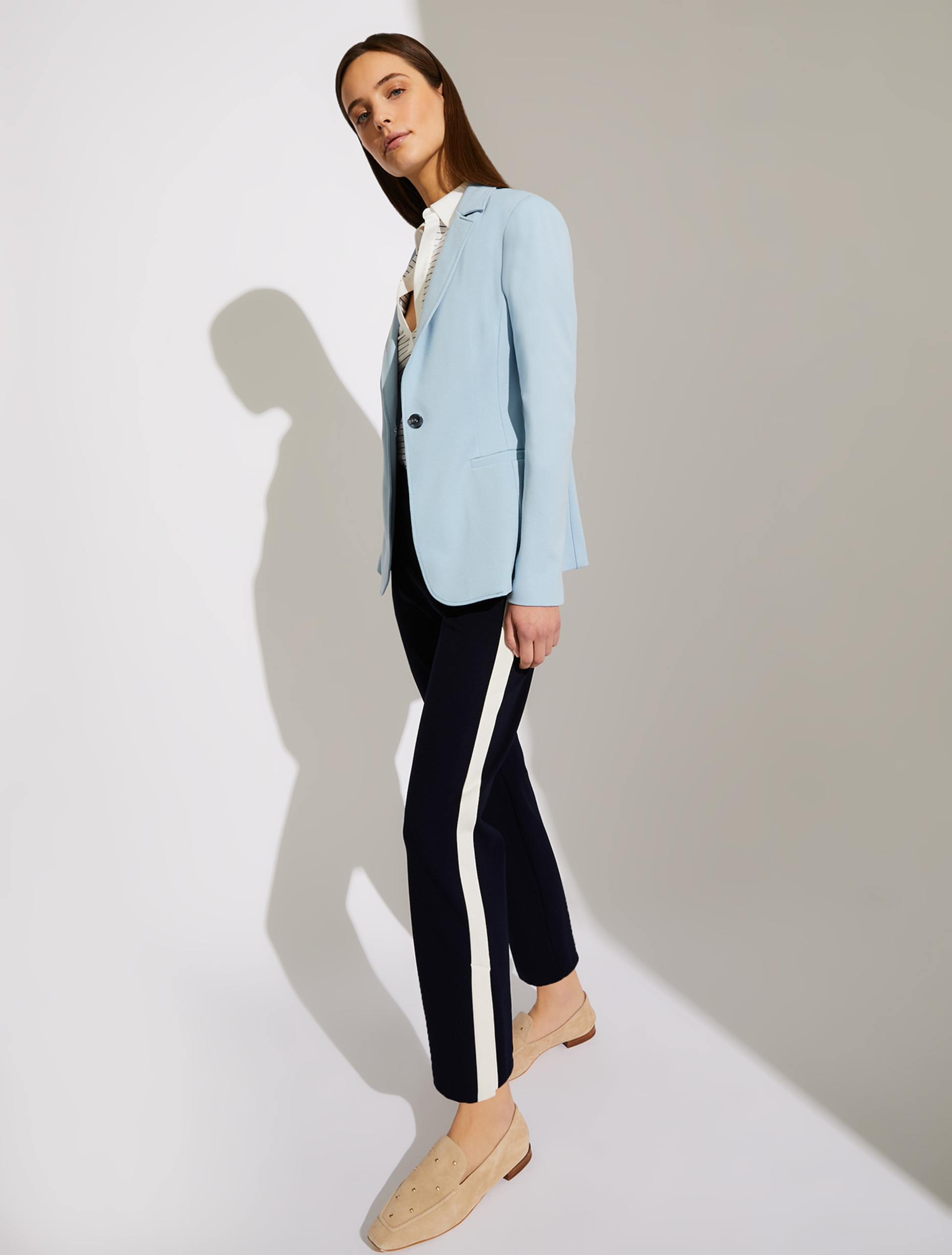 Jersey trousers with bands, navy blue - Pennyblack Jersey trousers with bands - navy blue - pennyblack