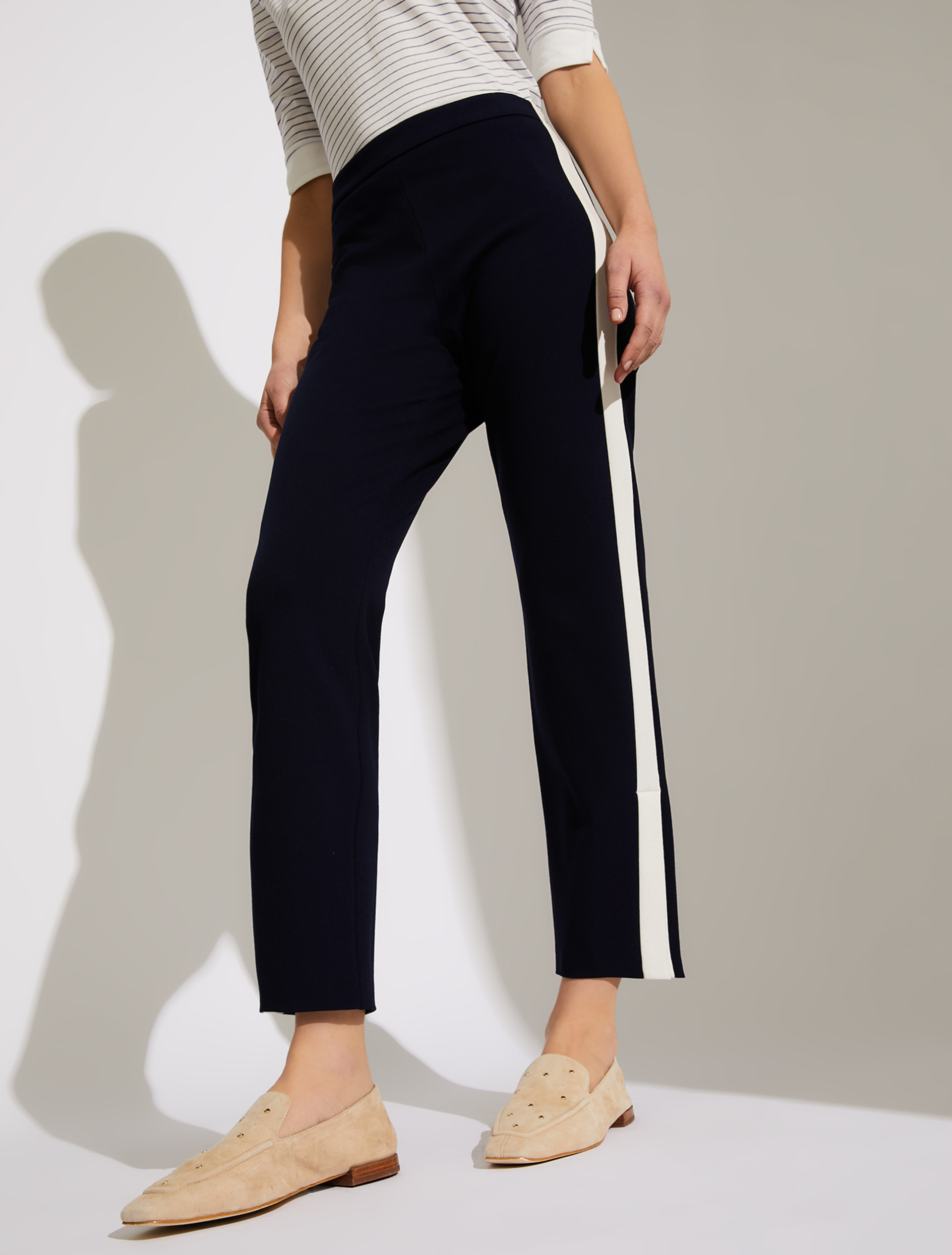 Jersey trousers with bands, navy blue - Pennyblack Jersey trousers with bands - navy blue - pennyblack