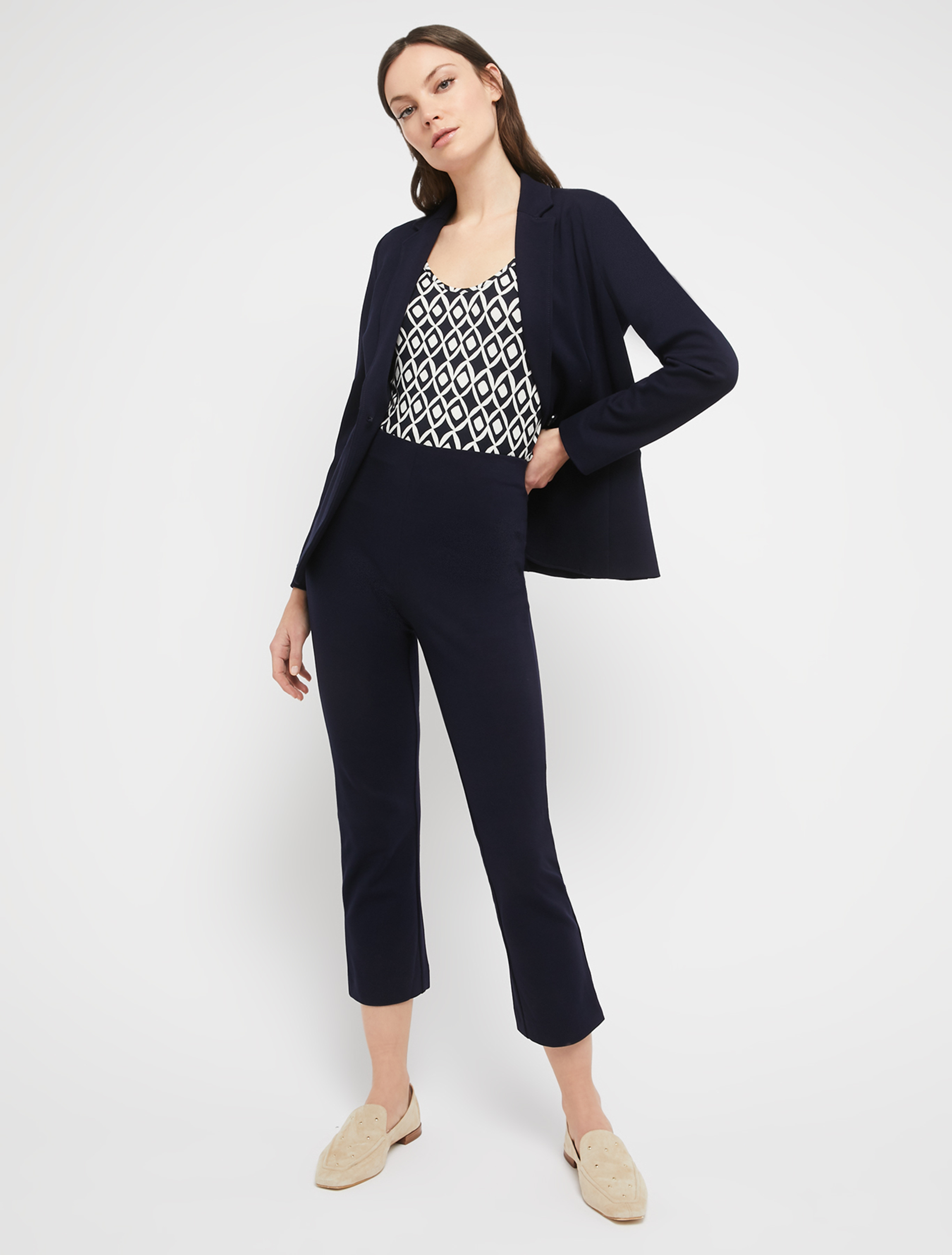 Jersey kick-flare trousers, navy blue - Pennyblack Jersey kick-flare trousers - navy blue - pennyblack