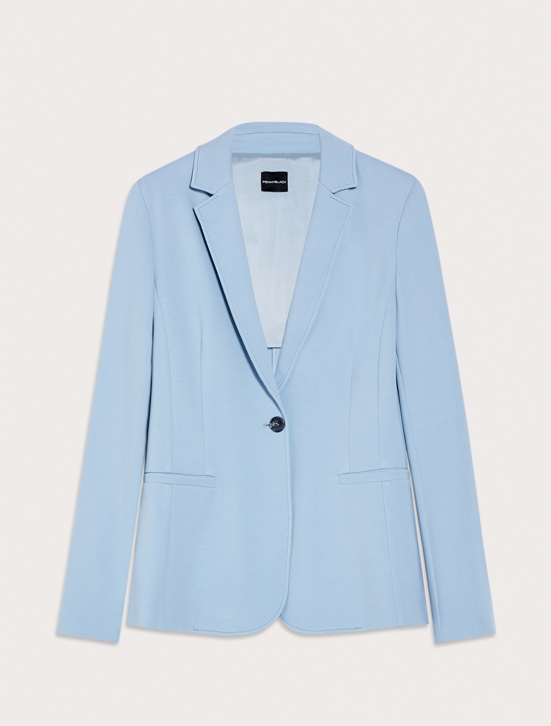Slim jersey blazer, sky blue - Pennyblack Slim jersey blazer - sky blue - pennyblack