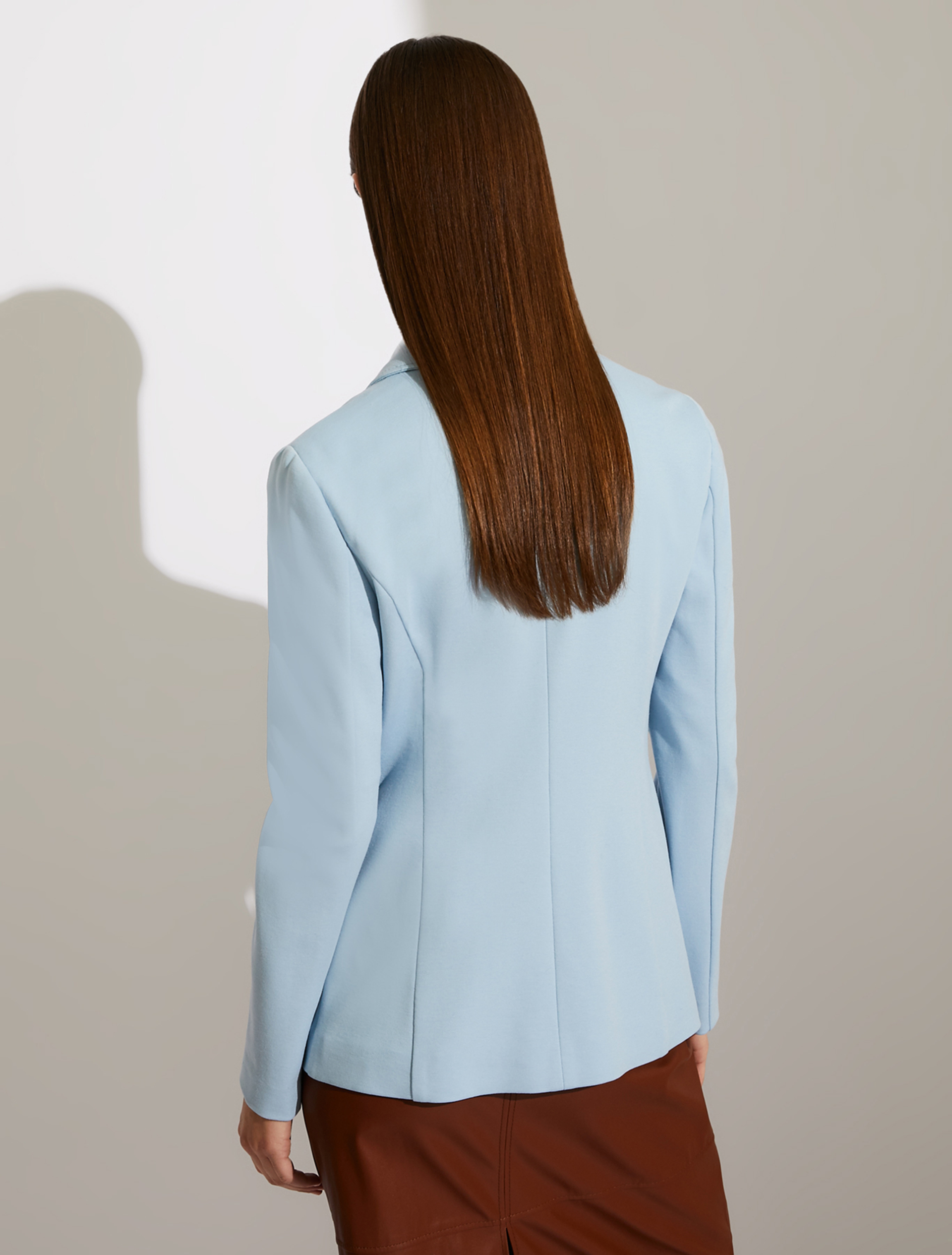 Slim jersey blazer, sky blue - Pennyblack Slim jersey blazer - sky blue - pennyblack