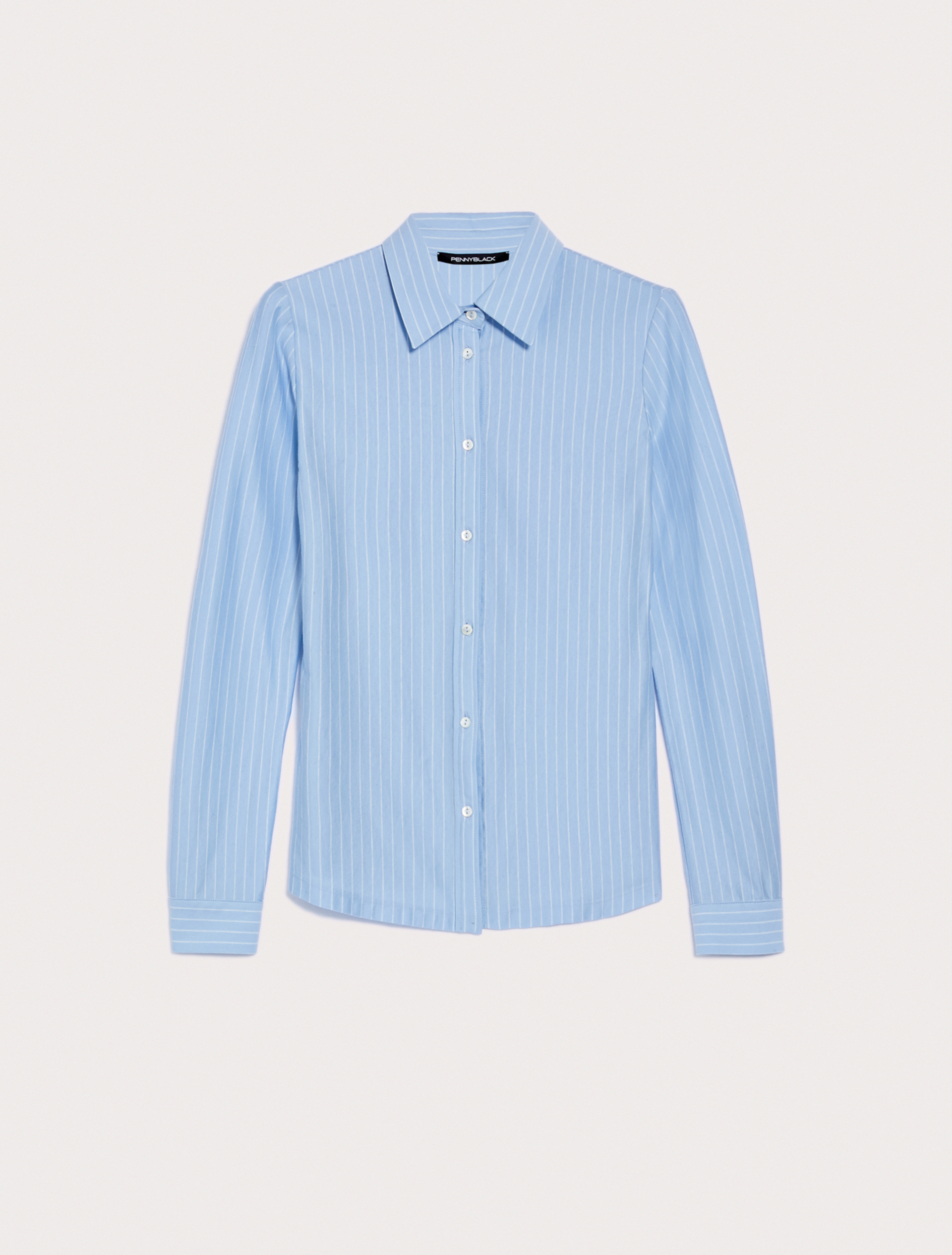 Piqué jersey shirt, light blue pattern - Pennyblack Piqué jersey shirt - light blue pattern - pennyblack