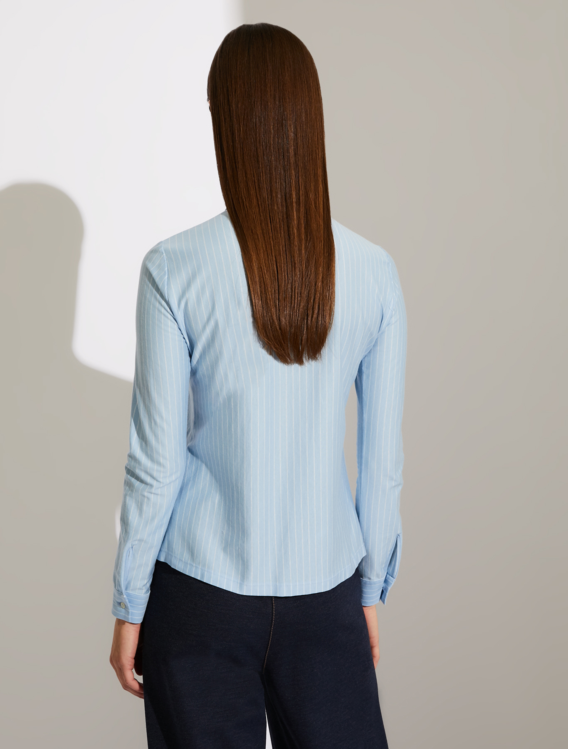 Piqué jersey shirt, light blue pattern - Pennyblack Piqué jersey shirt - light blue pattern - pennyblack