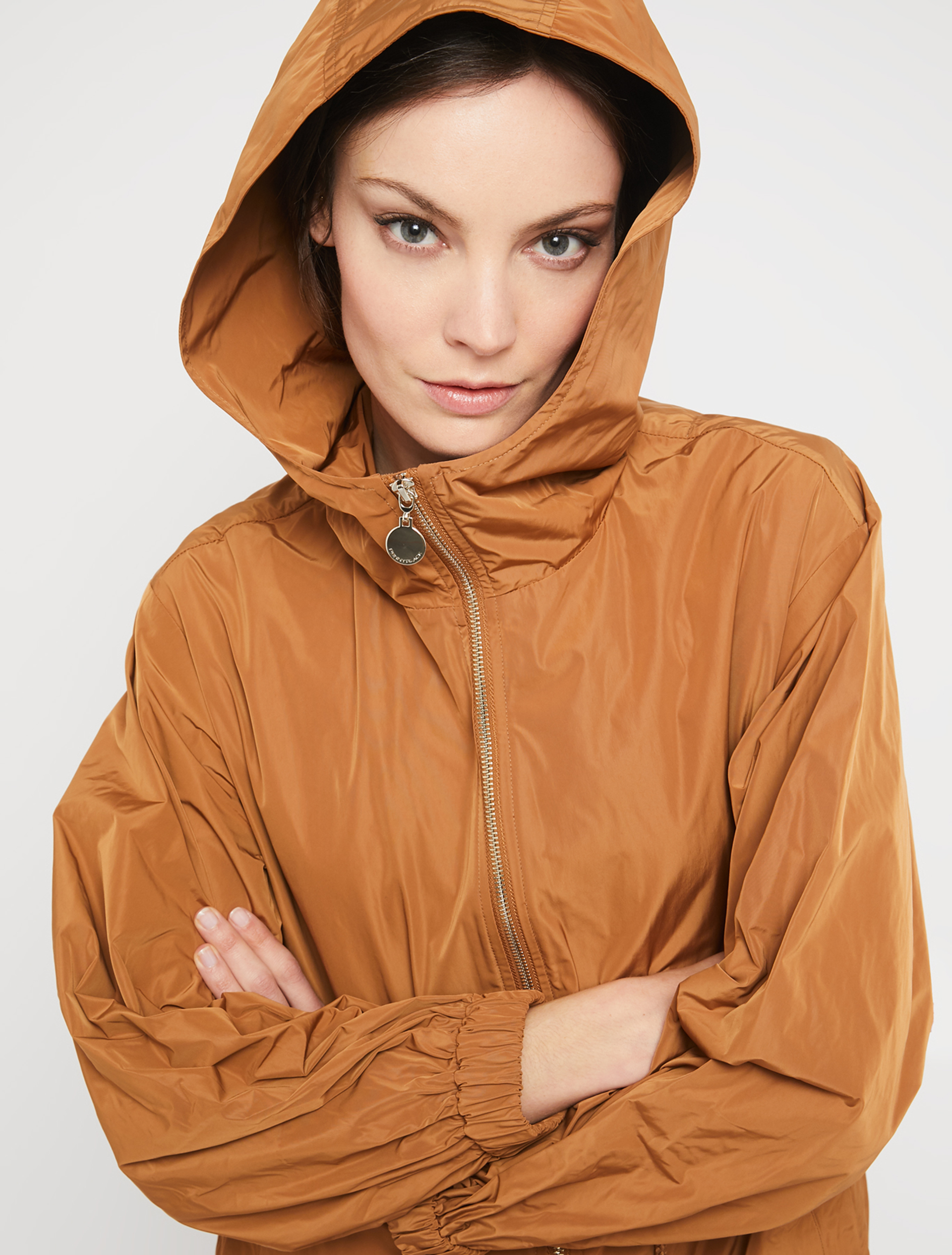 Lightweight parka in technical fabric, hazelnut - Pennyblack Lightweight parka in technical fabric - hazelnut - pennyblack