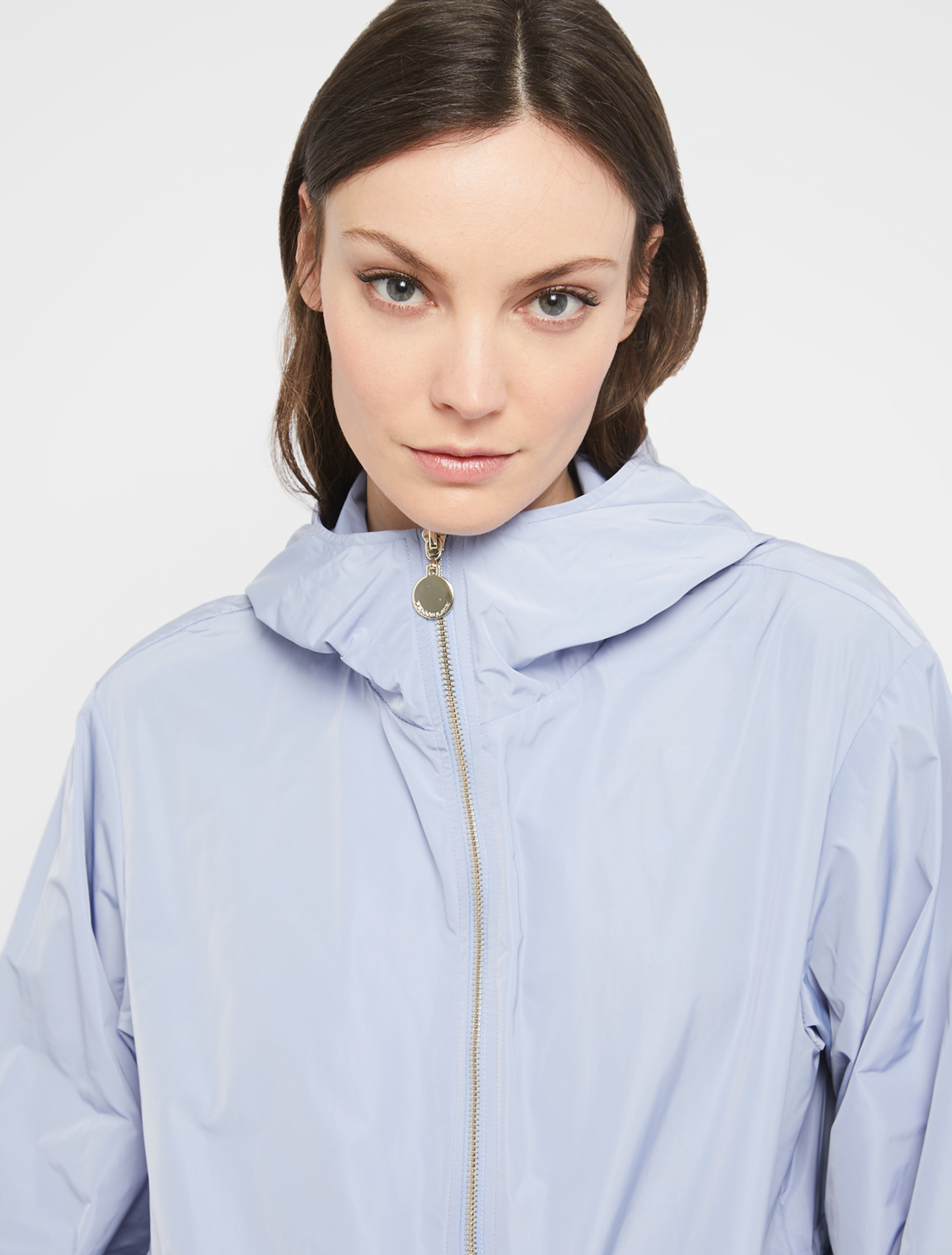 Lightweight parka in technical fabric, light blue - Pennyblack Lightweight parka in technical fabric - light blue - pennyblack