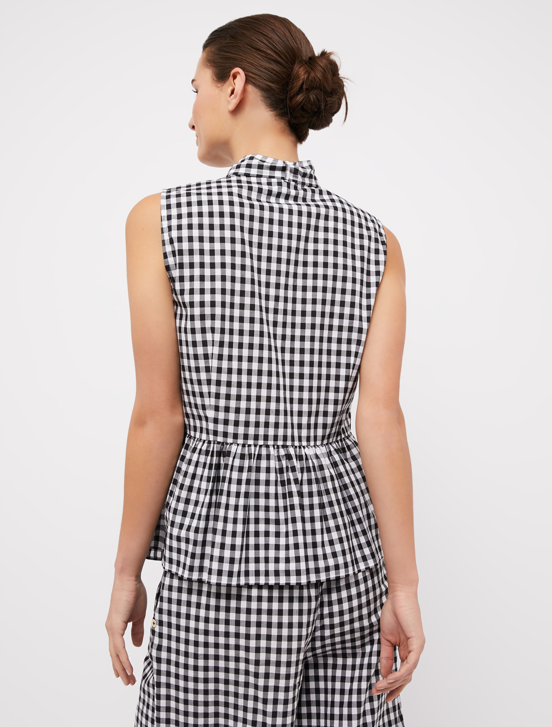Top in cotone a quadretti Vichy, fantasia nero - Pennyblack Top in cotone a quadretti Vichy - fantasia nero - pennyblack