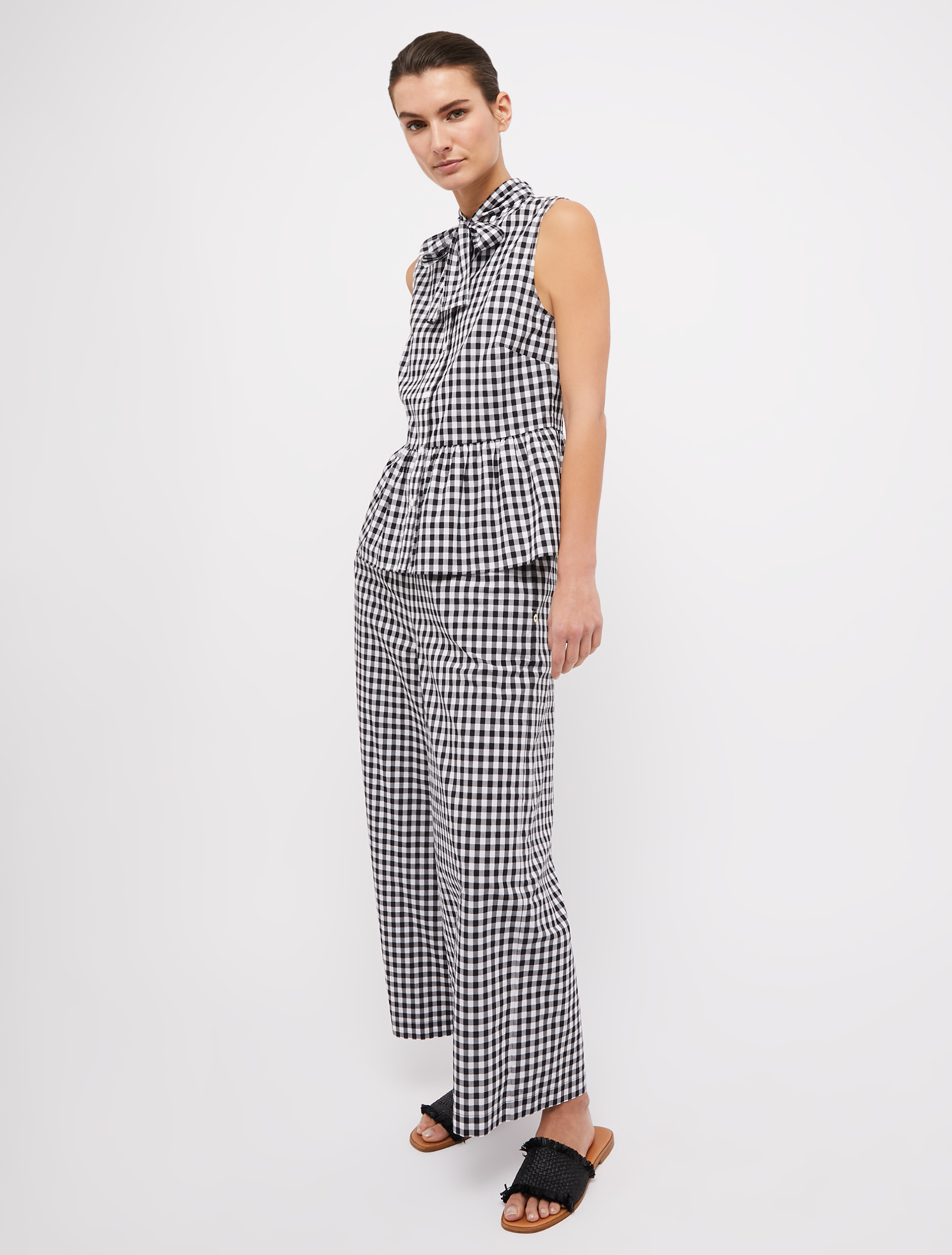 Top in cotone a quadretti Vichy, fantasia nero - Pennyblack Top in cotone a quadretti Vichy - fantasia nero - pennyblack