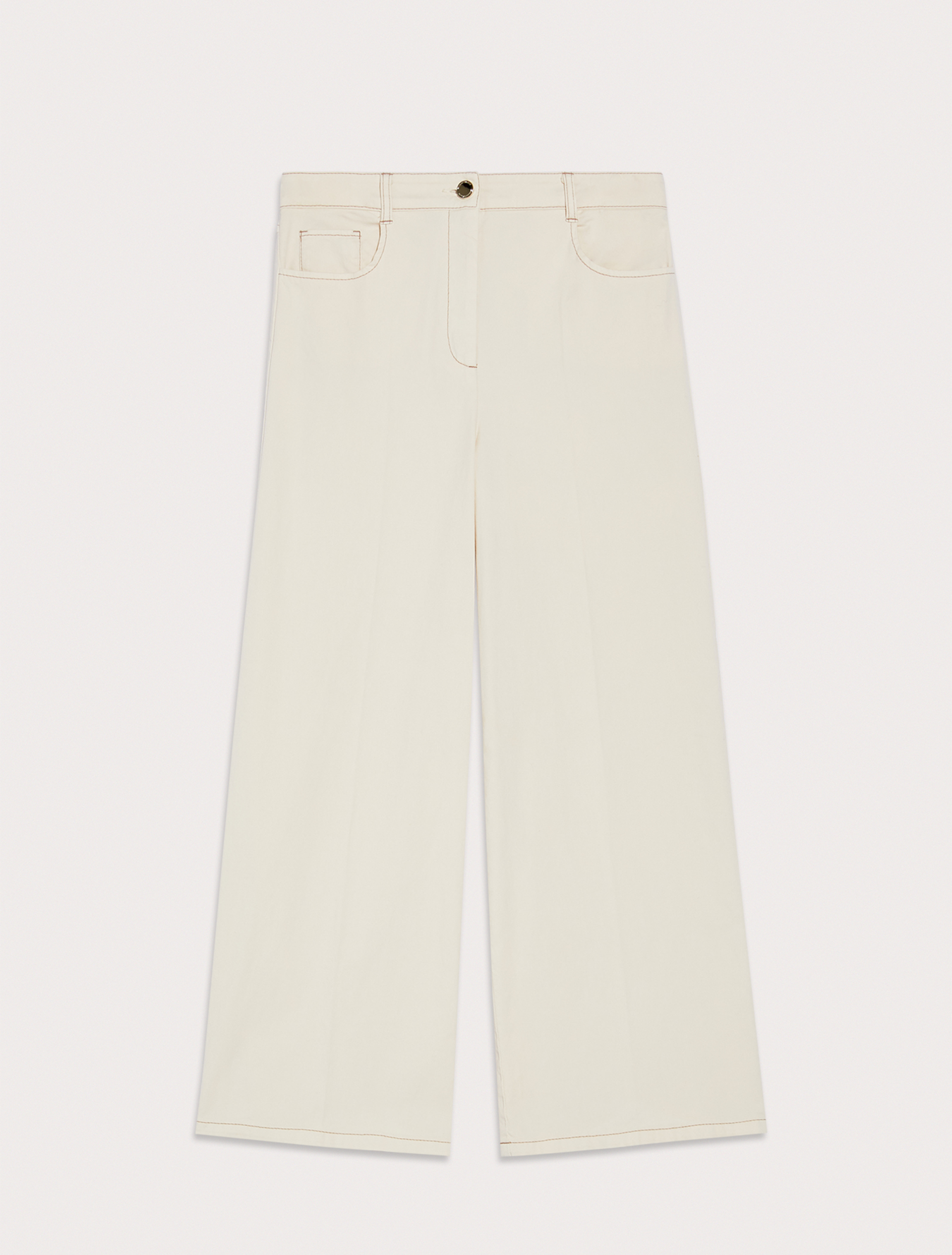 Piqué cotton trousers, white - Pennyblack Piqué cotton trousers - white - pennyblack