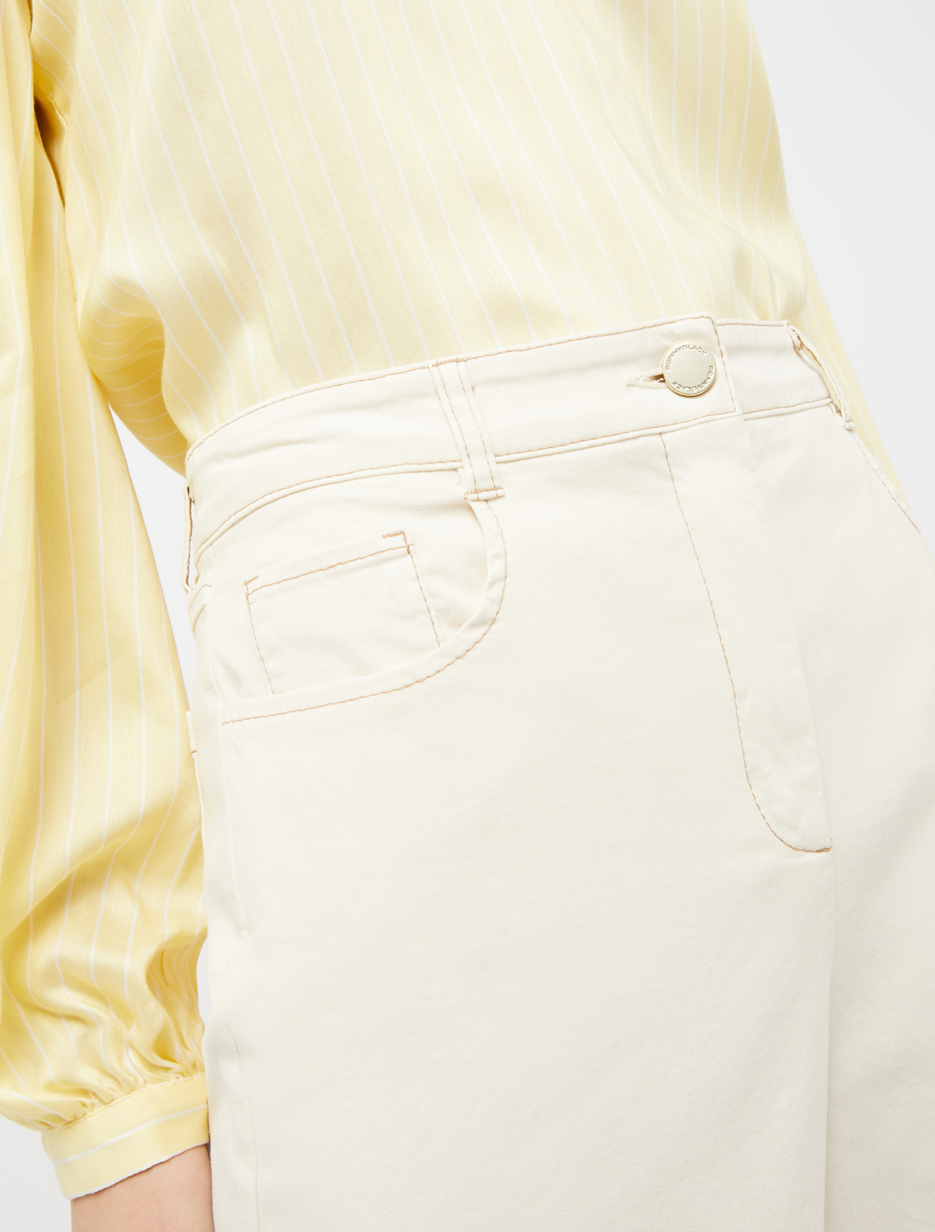 Piqué cotton trousers, white - Pennyblack Piqué cotton trousers - white - pennyblack