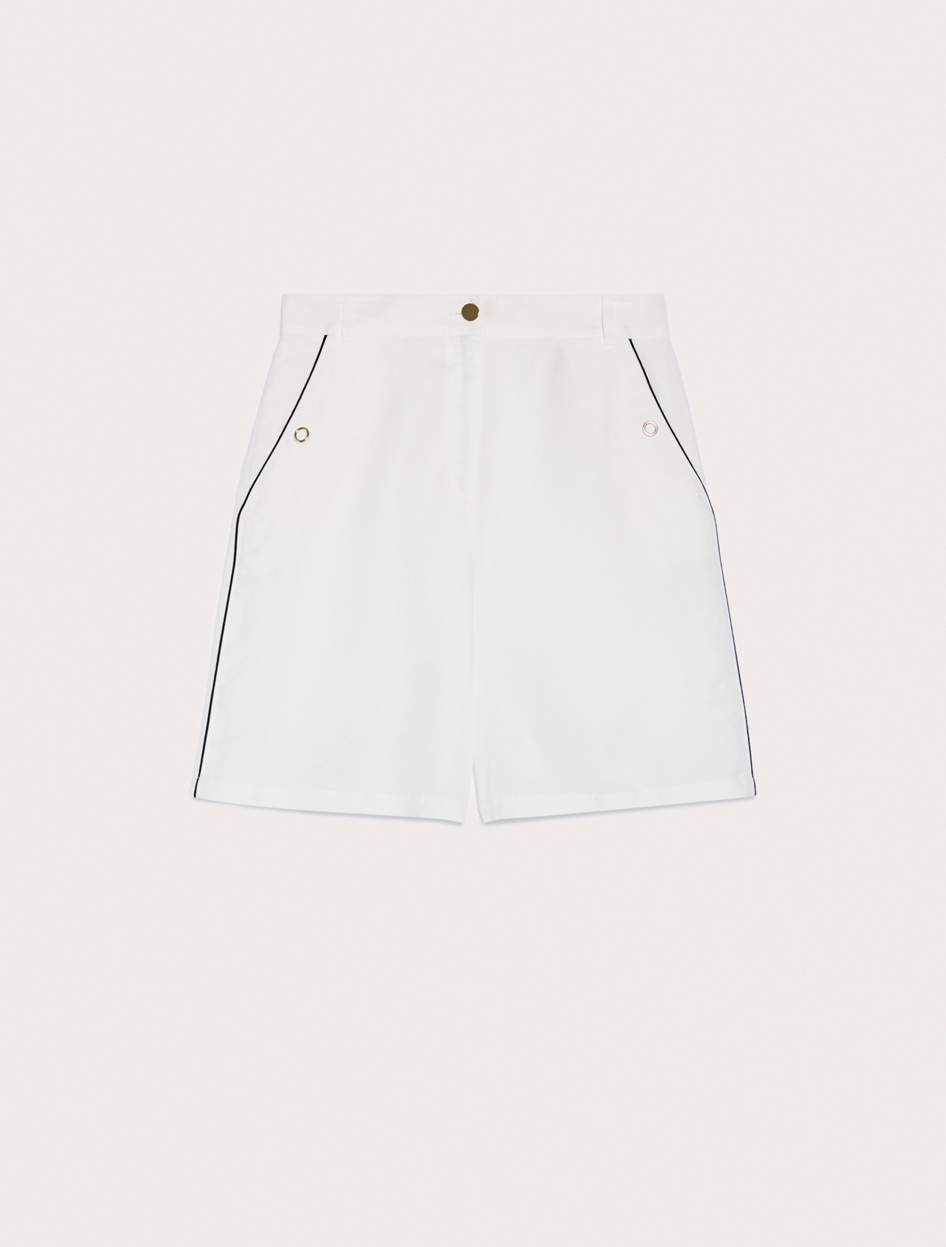 Linen-blend Bermuda shorts, white - Pennyblack Linen-blend Bermuda shorts - white - pennyblack