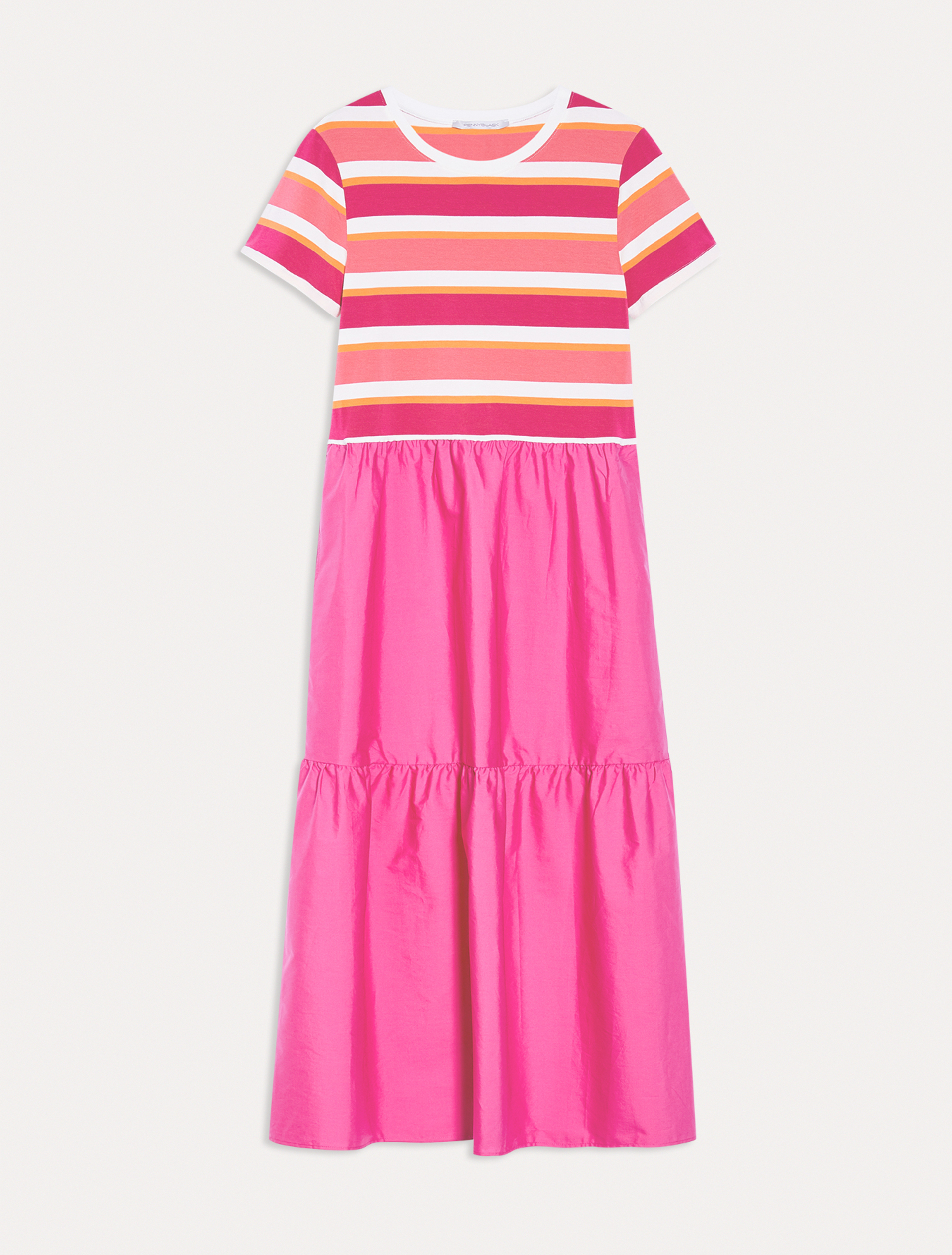 Jersey and poplin dress, fuchsia - Pennyblack Jersey and poplin dress - fuchsia - pennyblack