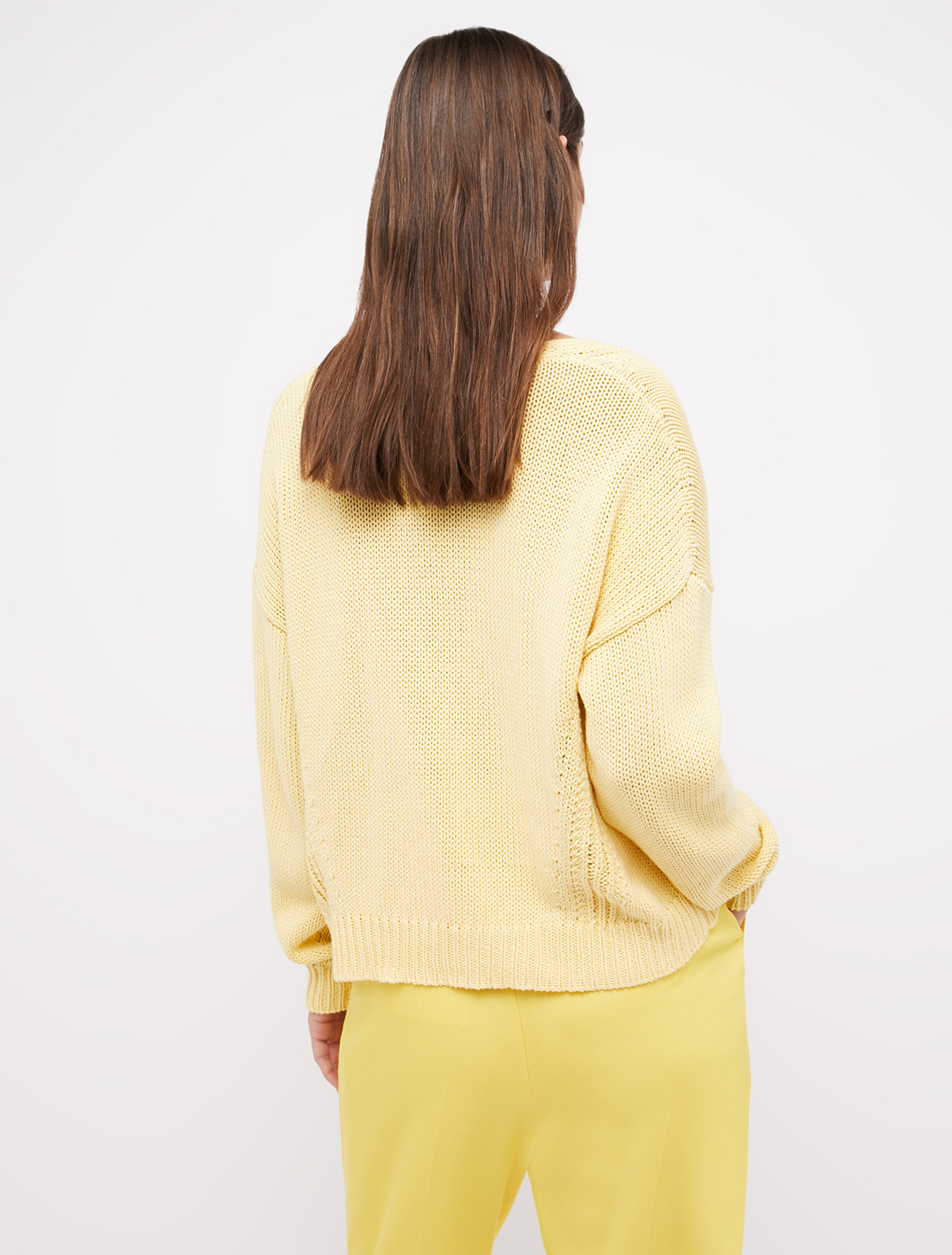 Cotton-yarn cardigan, lemon - Pennyblack Cotton-yarn cardigan - lemon - pennyblack