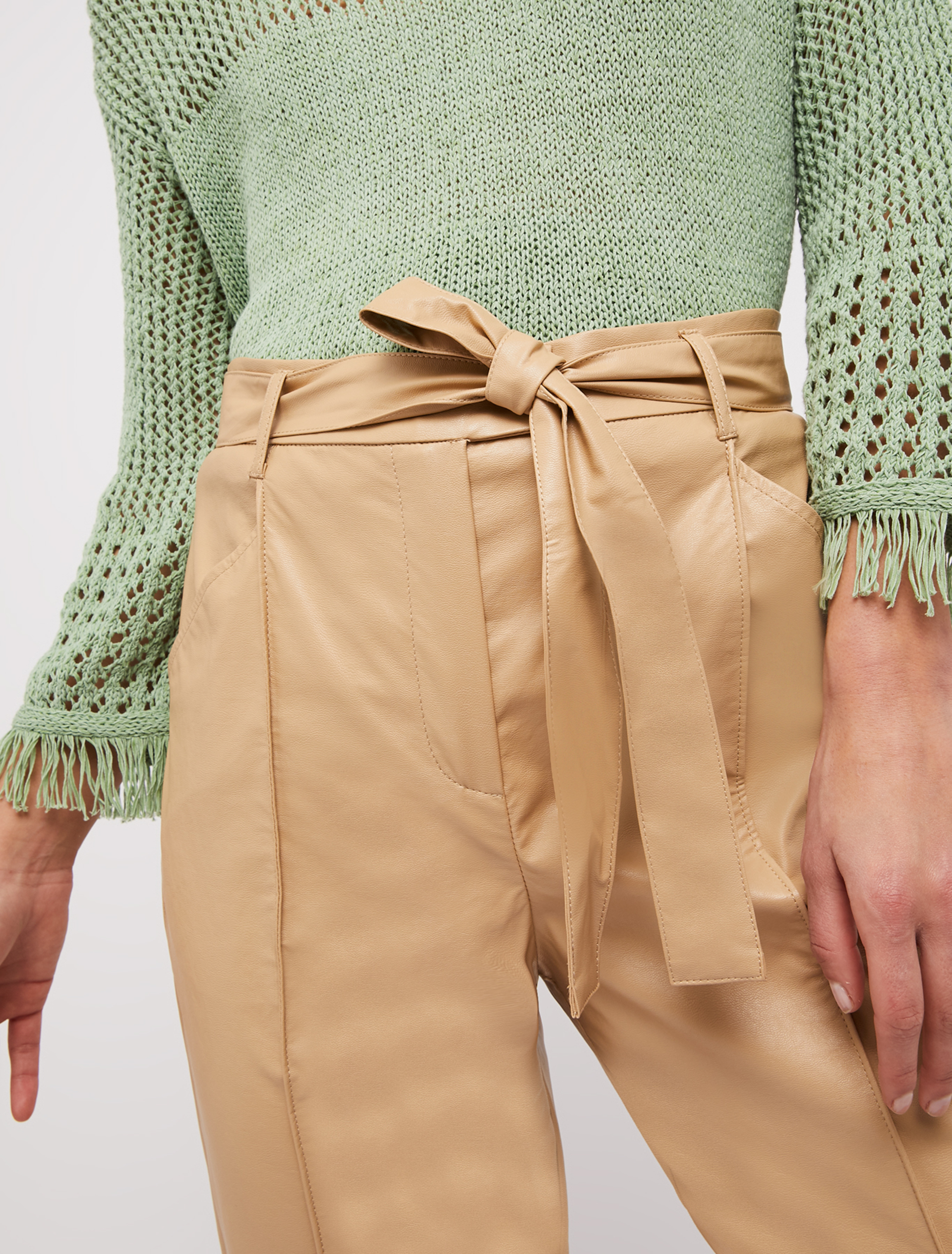 Coated-jersey trousers, brown - Pennyblack Coated-jersey trousers - brown - pennyblack