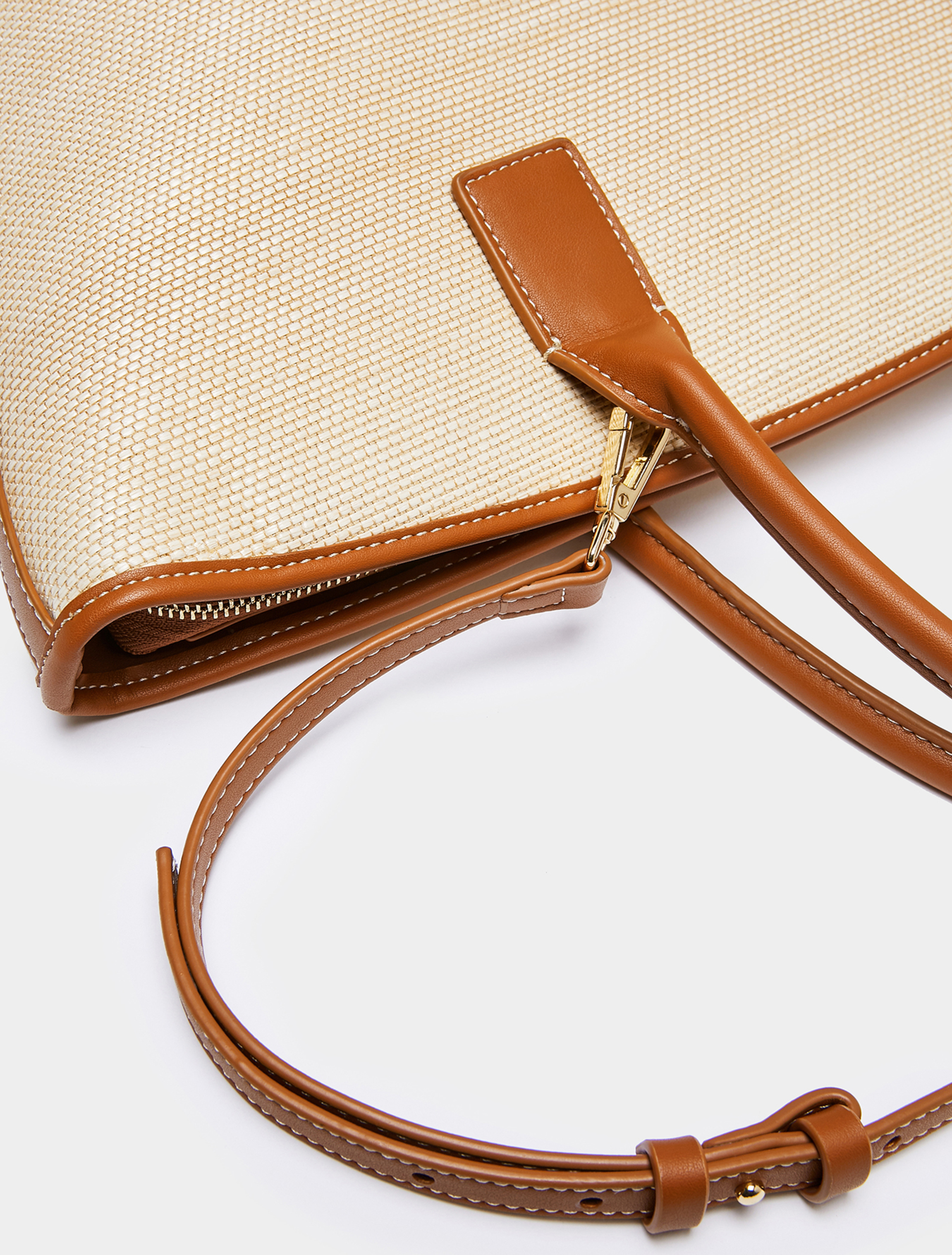Tote bag a trapezio, cuoio - Pennyblack Tote bag a trapezio - cuoio - pennyblack
