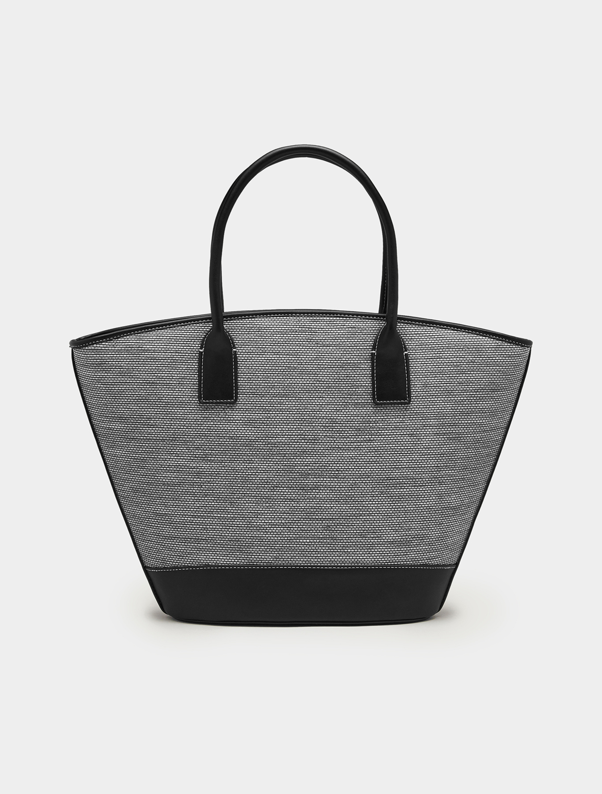 Trapezoid-shaped tote bag, black - Pennyblack Trapezoid-shaped tote bag - black - pennyblack